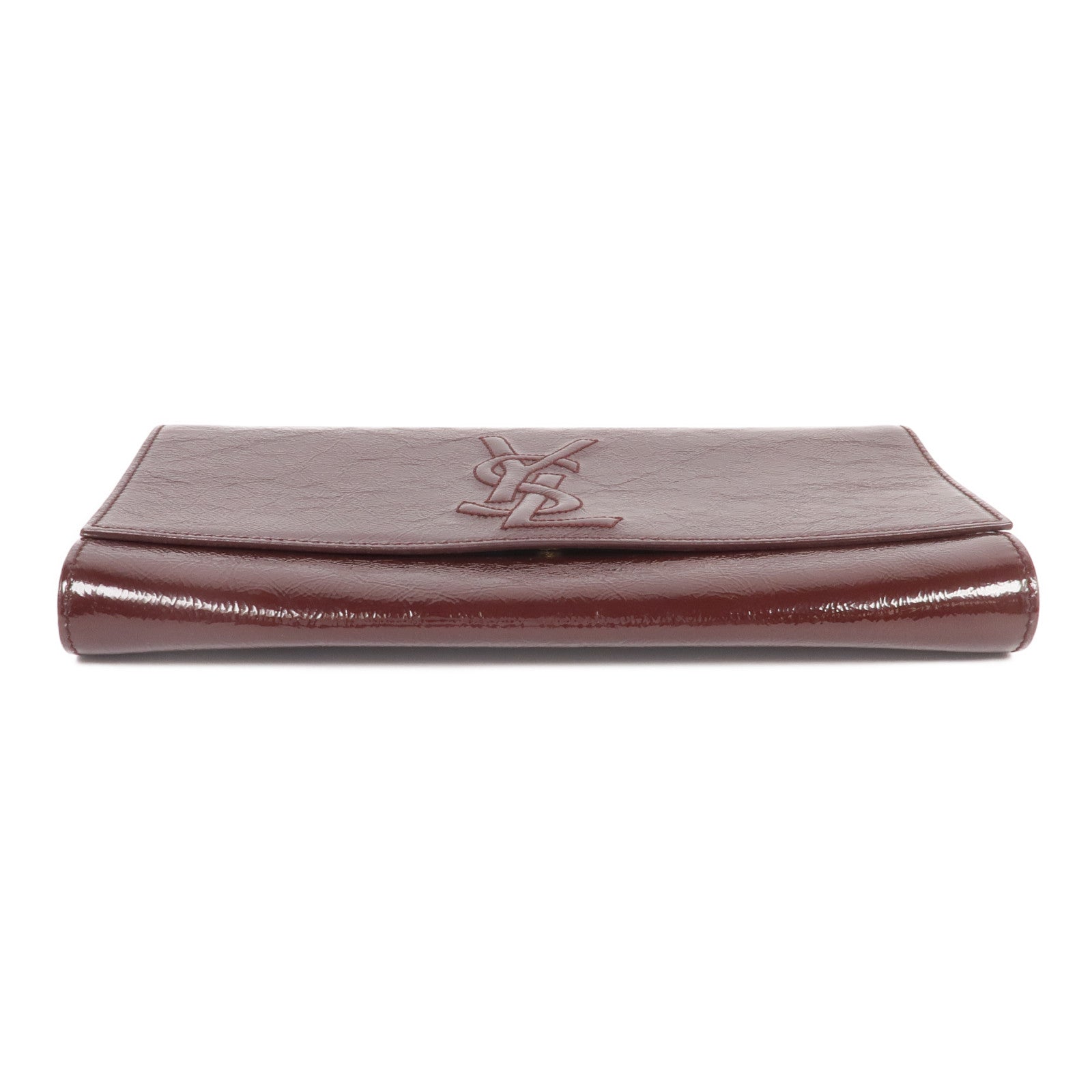 SAINT LAURENT 漆皮皮革Clutch金扣手拿包