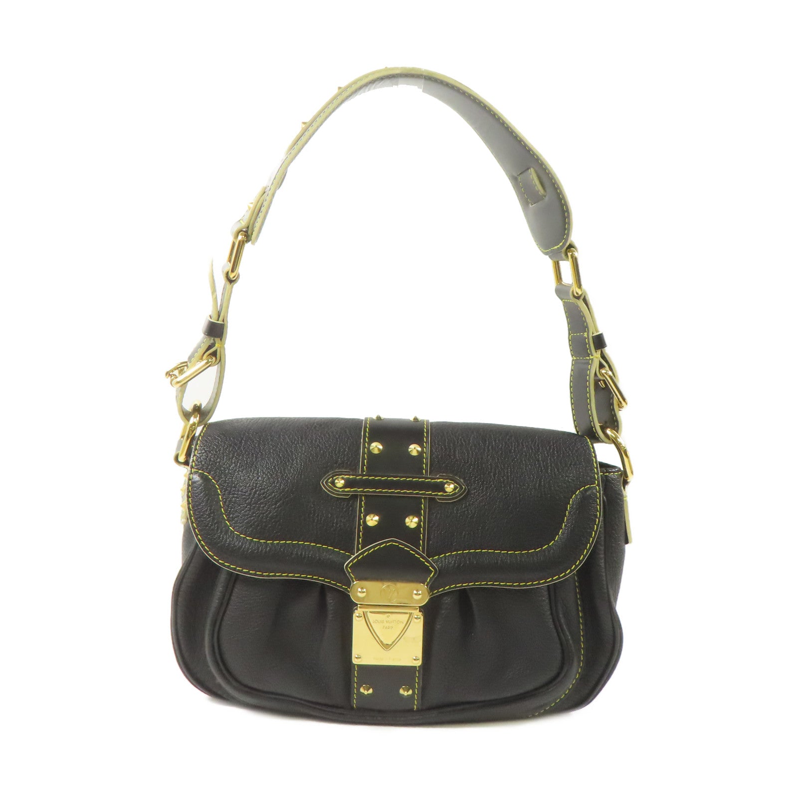 LOUIS VUITTON Suhari Suhari Confidant金扣肩背袋黑色
