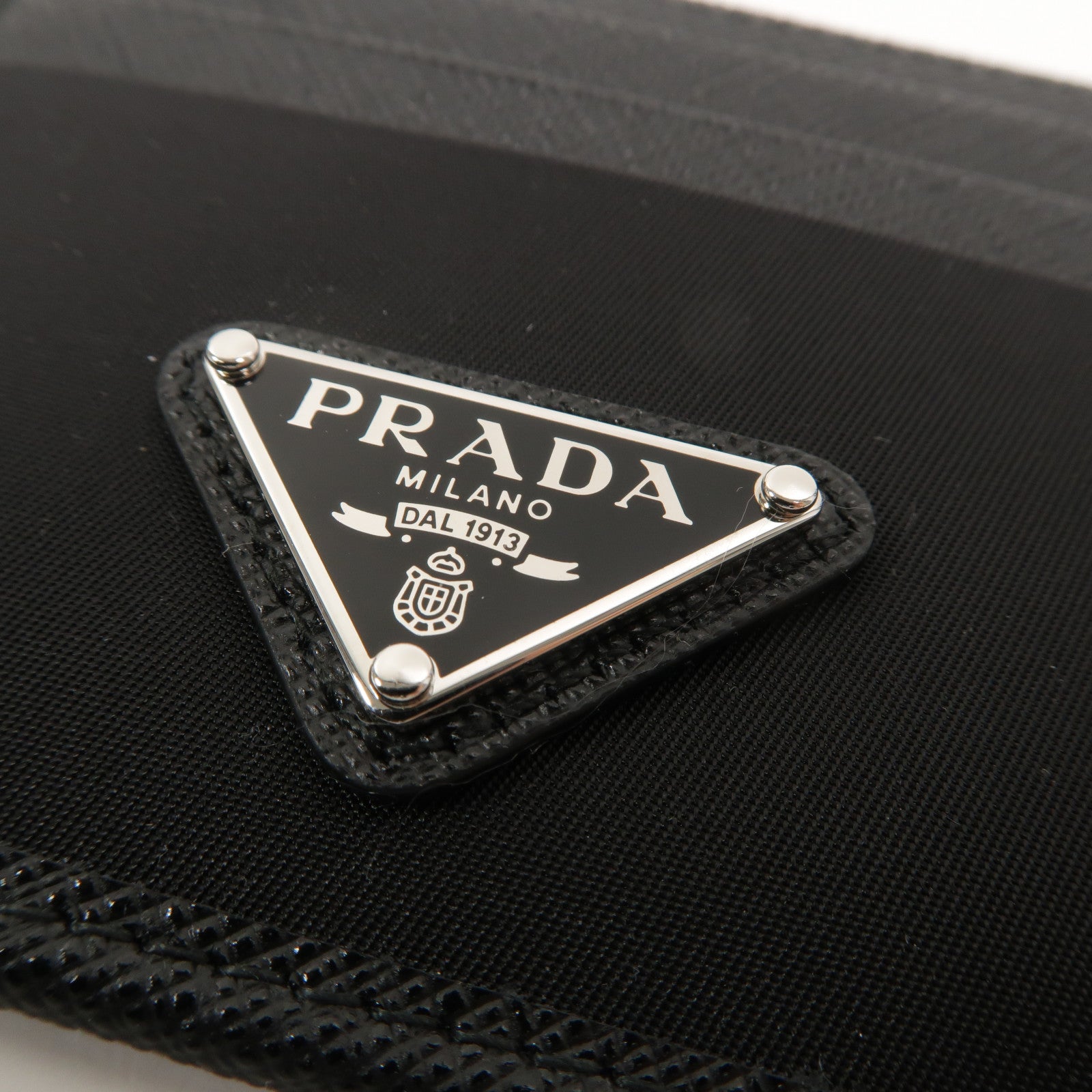 PRADA 尼龍/皮革Re-Nylon & Saffiano Leather Card Holder卡片套