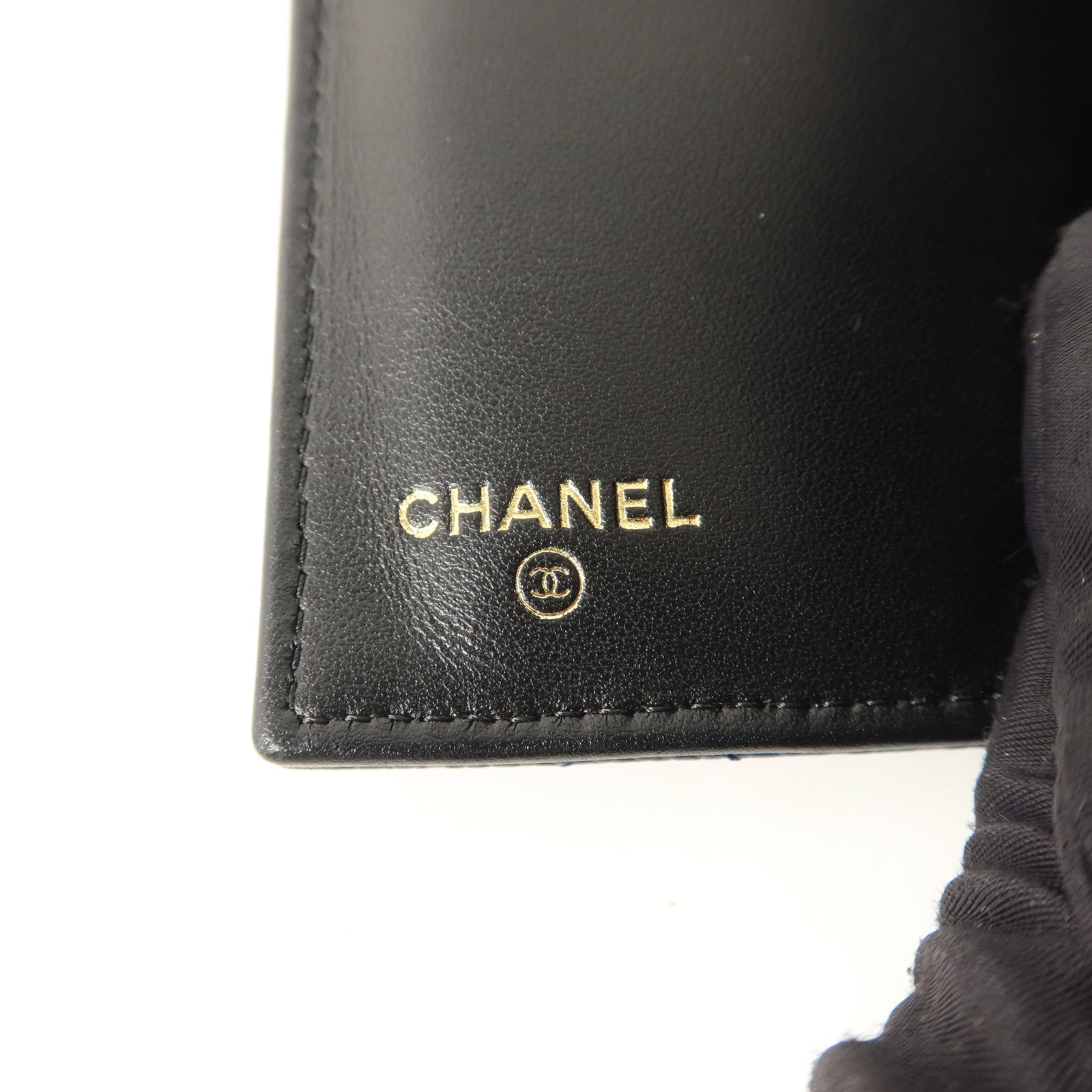 CHANEL 牛皮皮革CC Filigree Flap Wallet錢包
