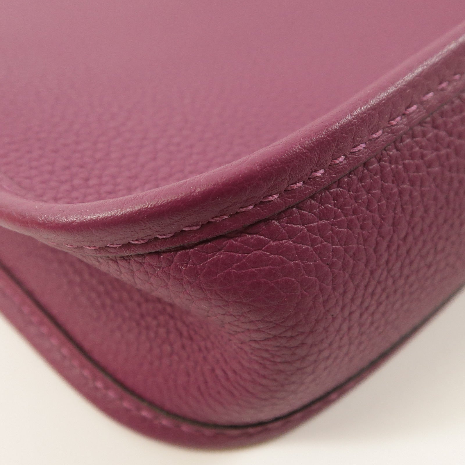 HERMES Clemence皮革Evelyne TPM金扣肩背袋Anemone