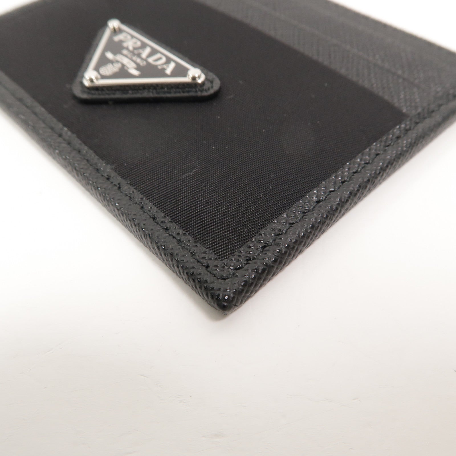 PRADA 尼龍/皮革Re-Nylon & Saffiano Leather Card Holder卡片套