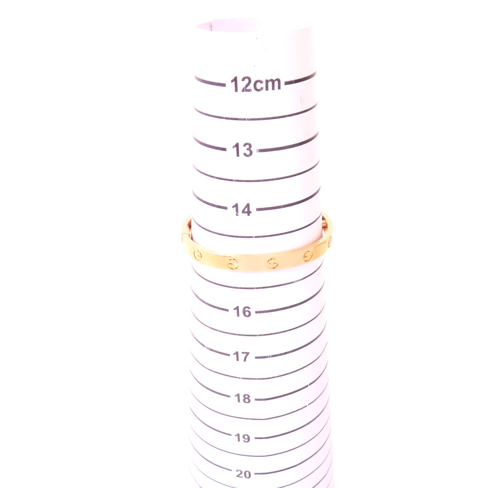 CARTIER 18K黃金Love Bracelet手鐲#16
