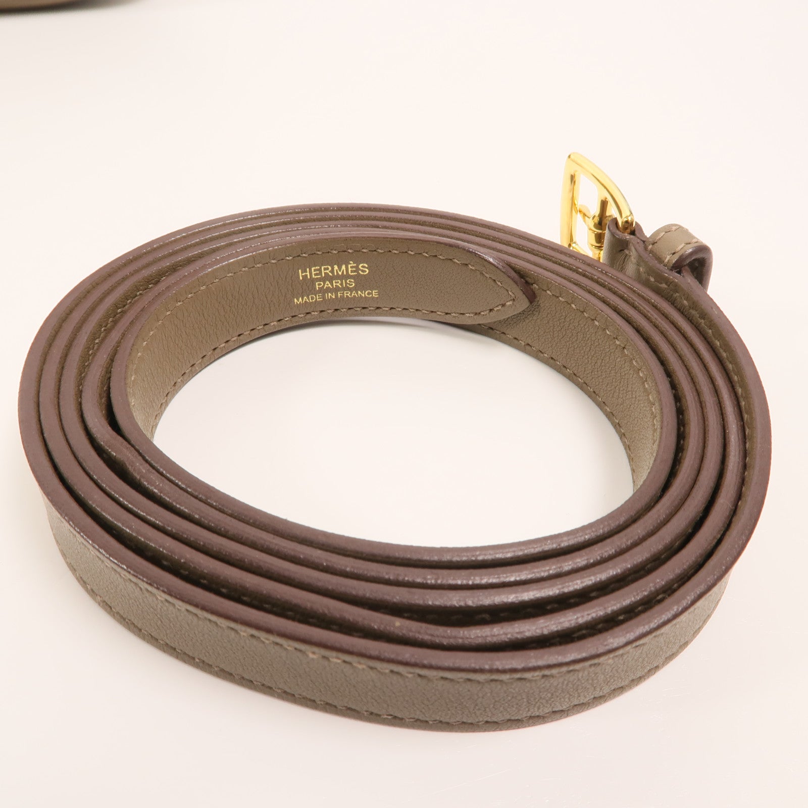HERMES Swift皮革Kelly Moove肩背袋Etoupe