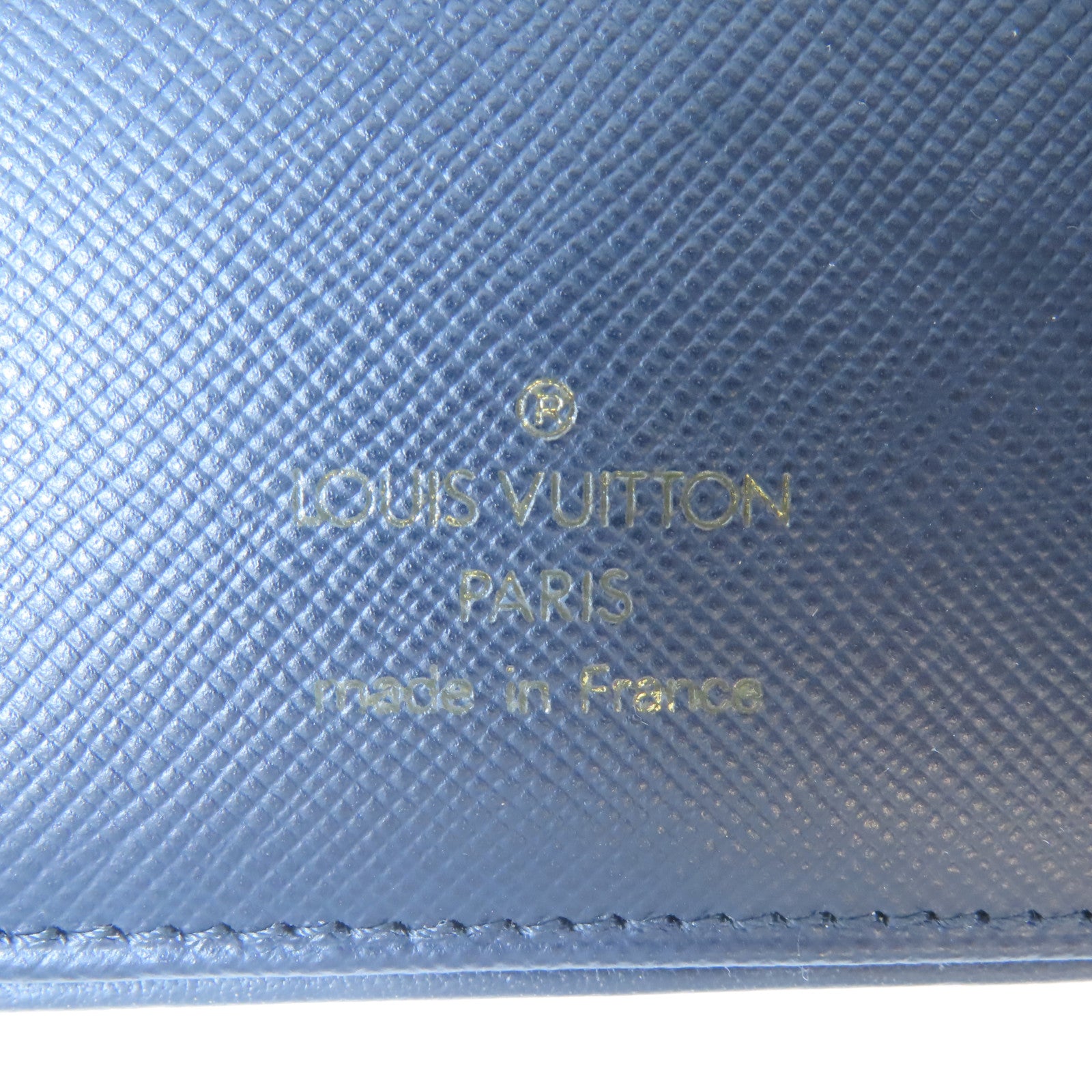LOUIS VUITTON Monogram Wallet金扣錢包深藍色