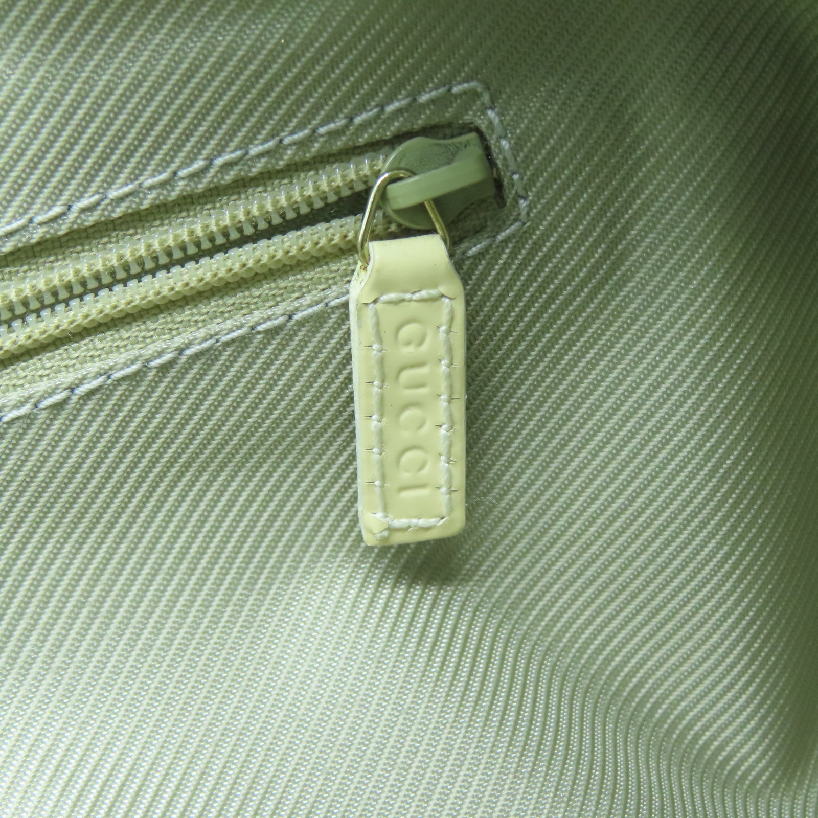 GUCCI 【激減優惠】帆布Shoulder Bag金扣手挽袋綠松石色