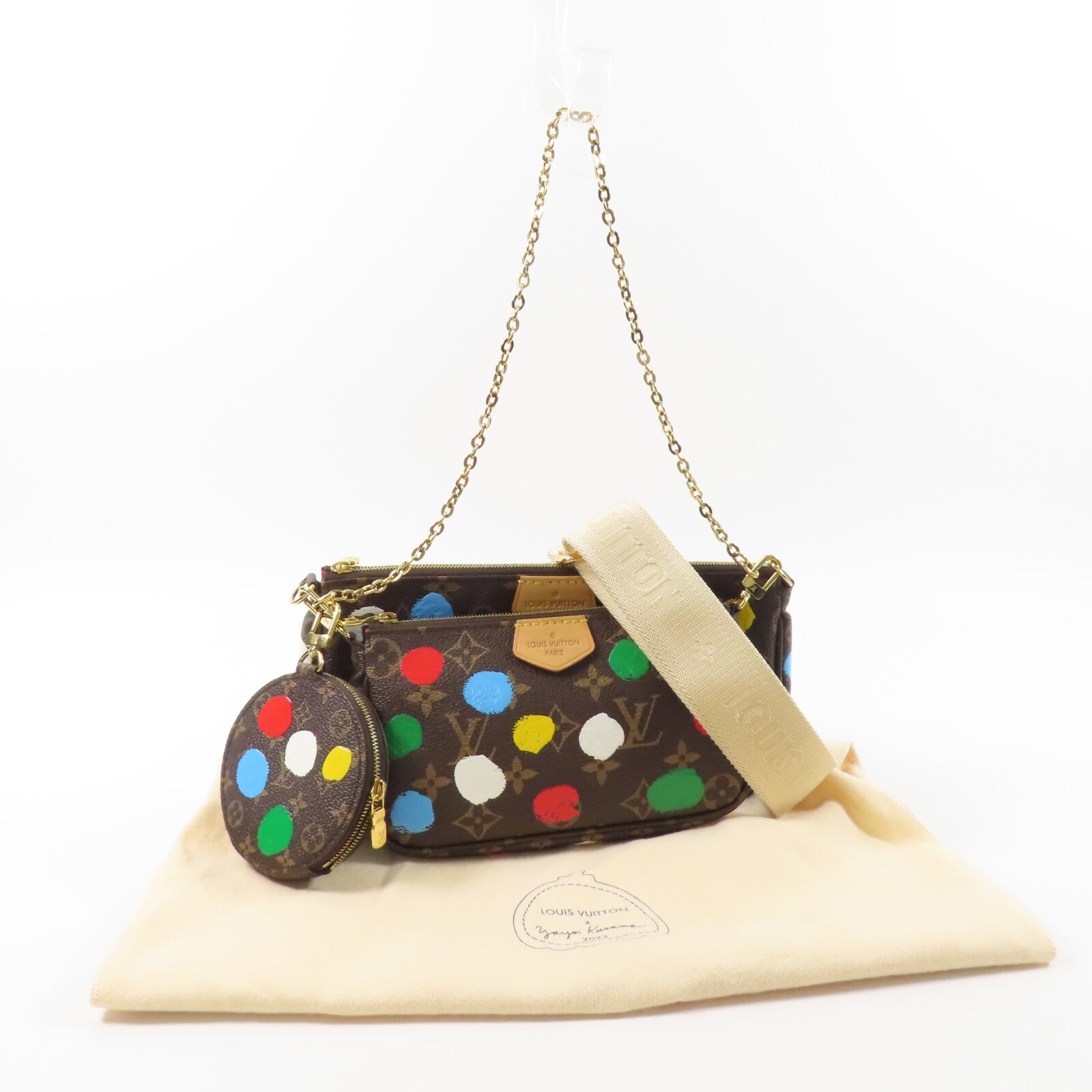 LOUIS VUITTON Monogram Multi Pochette手挽肩背兩用袋