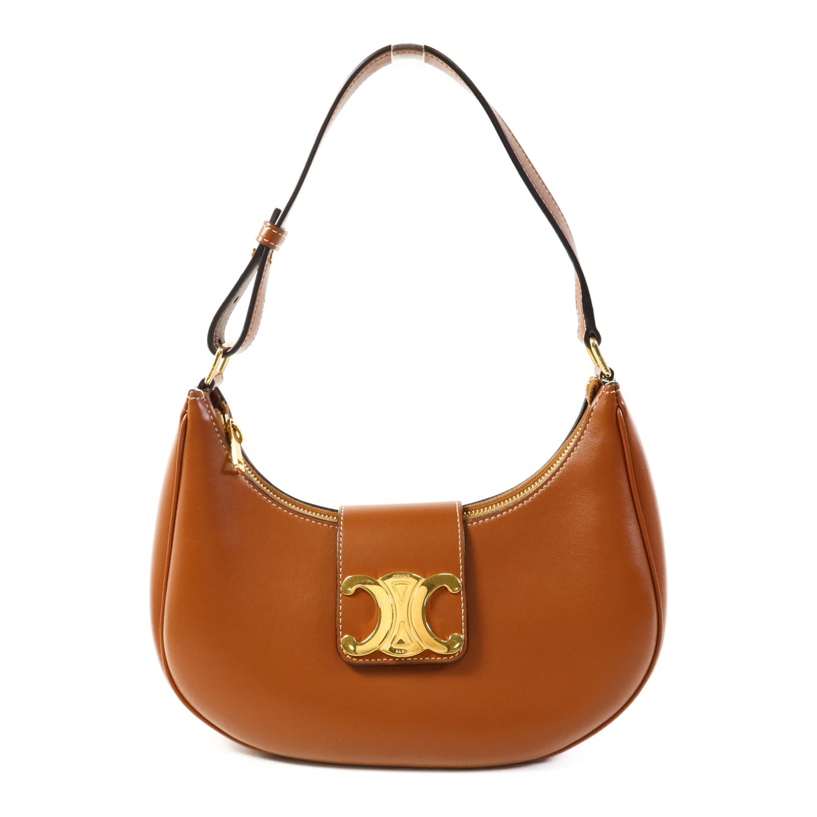 CELINE 牛皮皮革Ava Bag金扣肩背袋