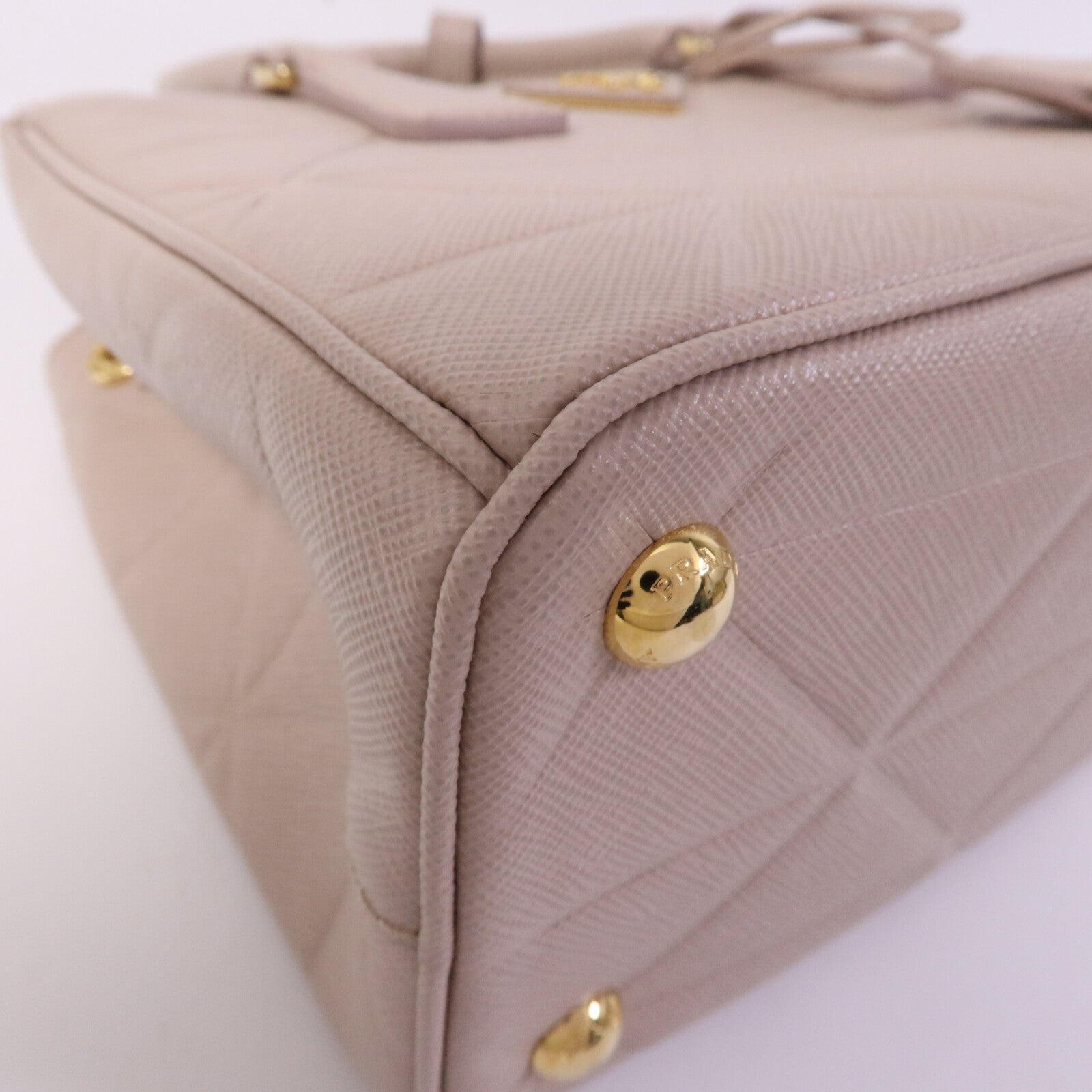 PRADA 牛皮皮革Galleria Saffiano金扣手挽肩背兩用袋