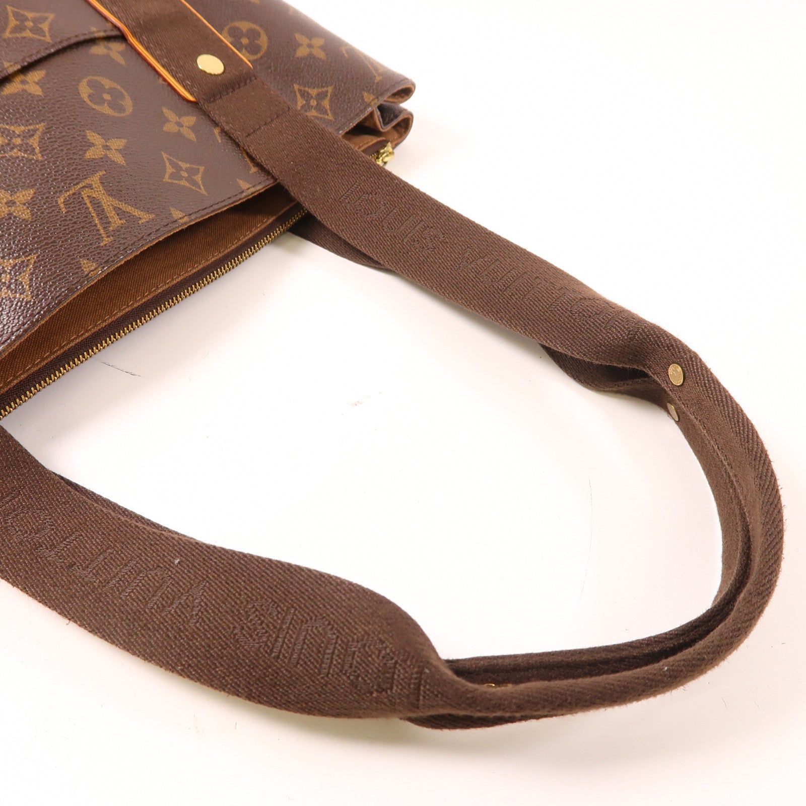 LOUIS VUITTON 【激減優惠】Monogram Cabas Beaubourg金扣肩背袋啡色