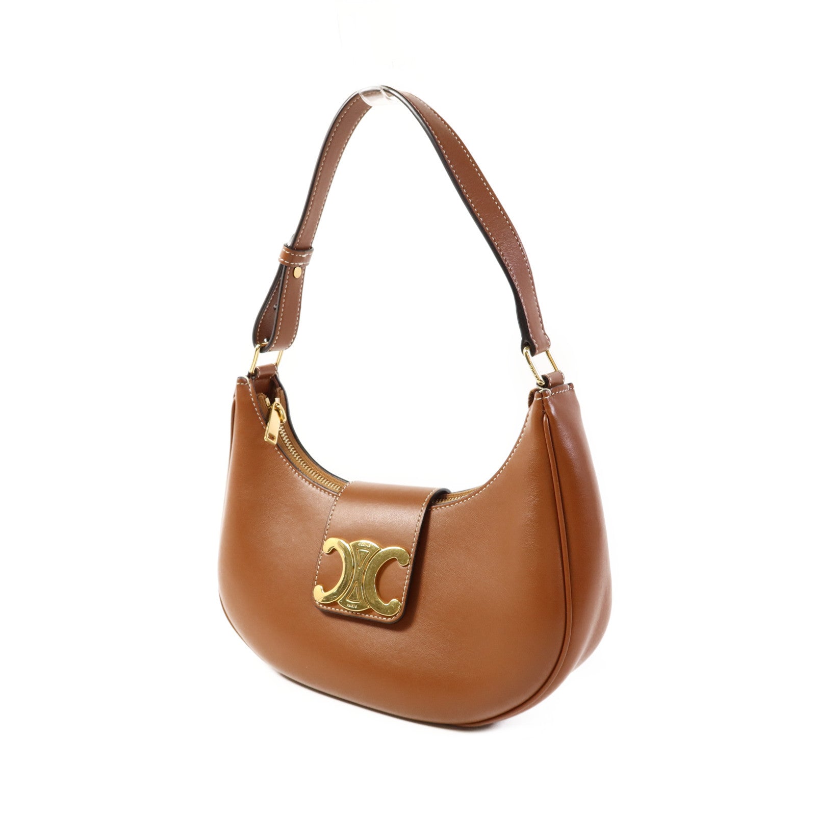 CELINE 牛皮皮革Ava Bag金扣肩背袋