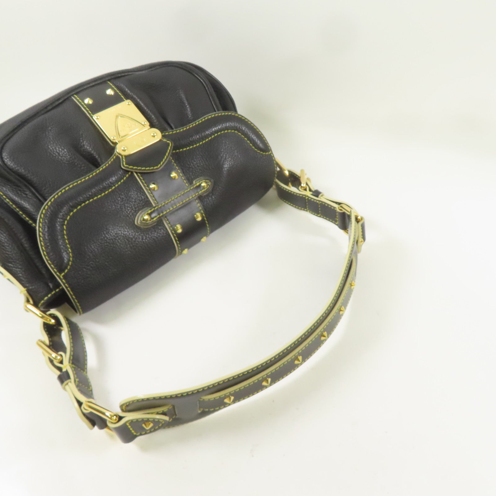 LOUIS VUITTON Suhari Suhari Confidant金扣肩背袋黑色