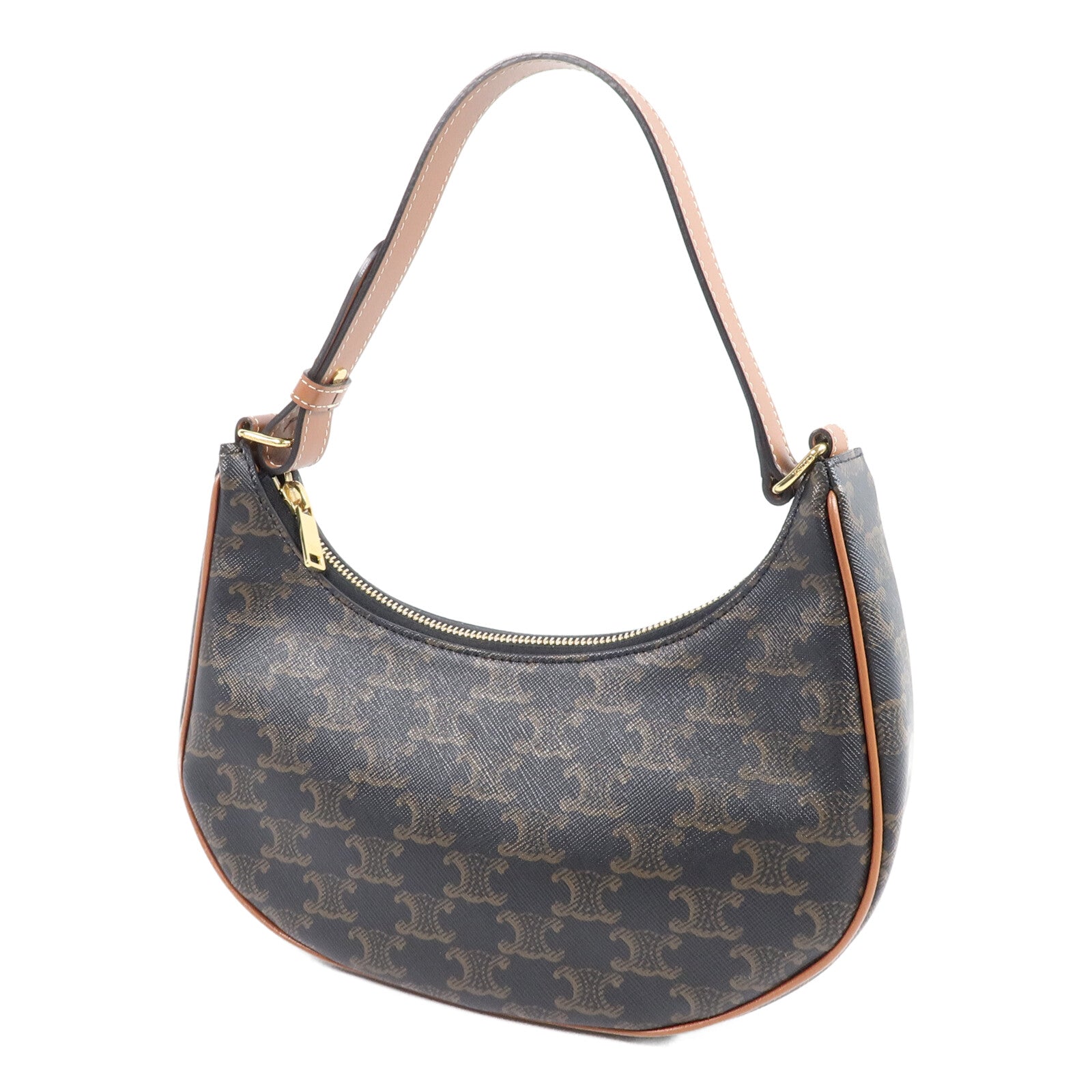 CELINE 塗層帆布Triomphe Ava Medium肩背袋