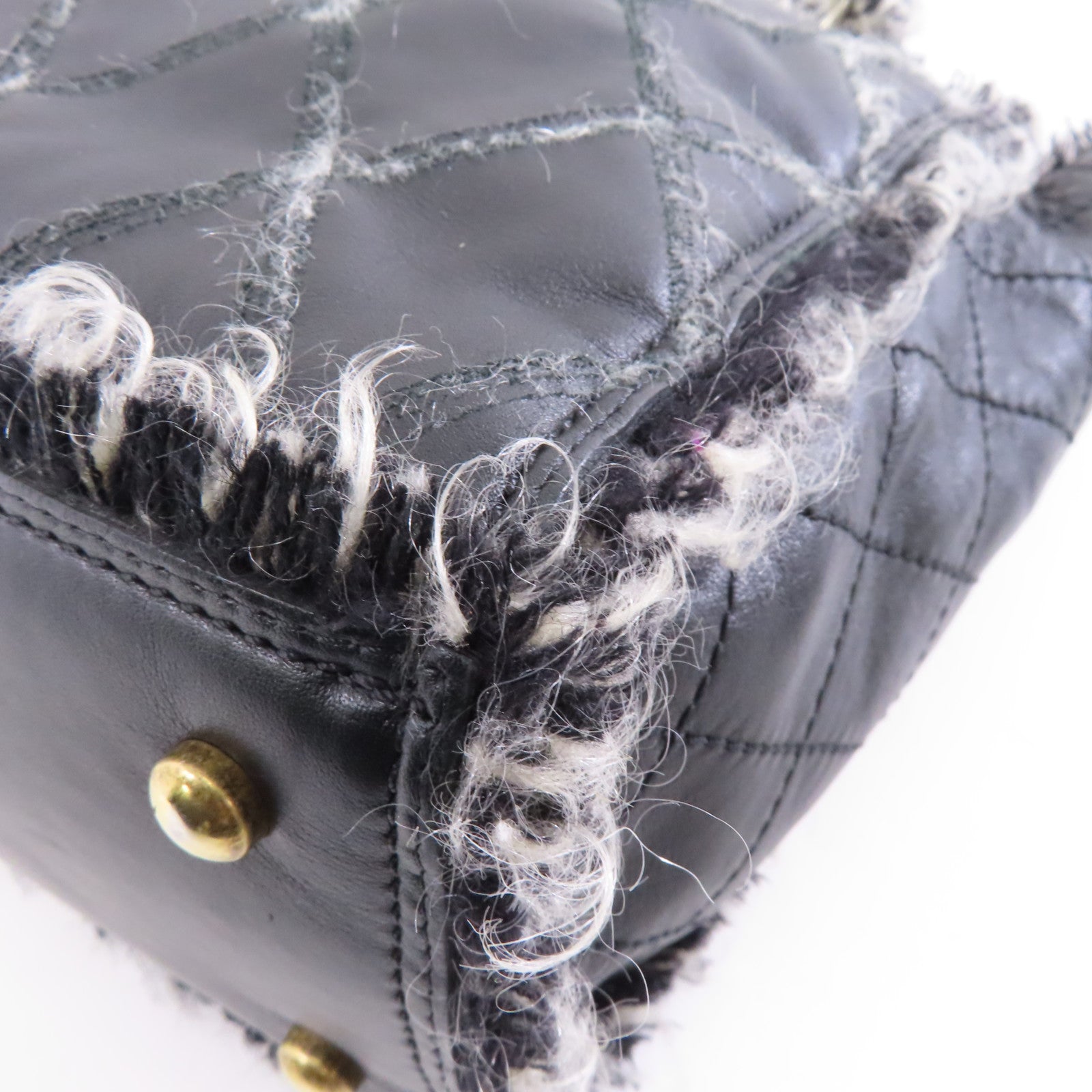 CHANEL 【激減優惠】菱格牛皮皮革Chain Shoulder Bag銀扣鏈帶肩背袋黑色