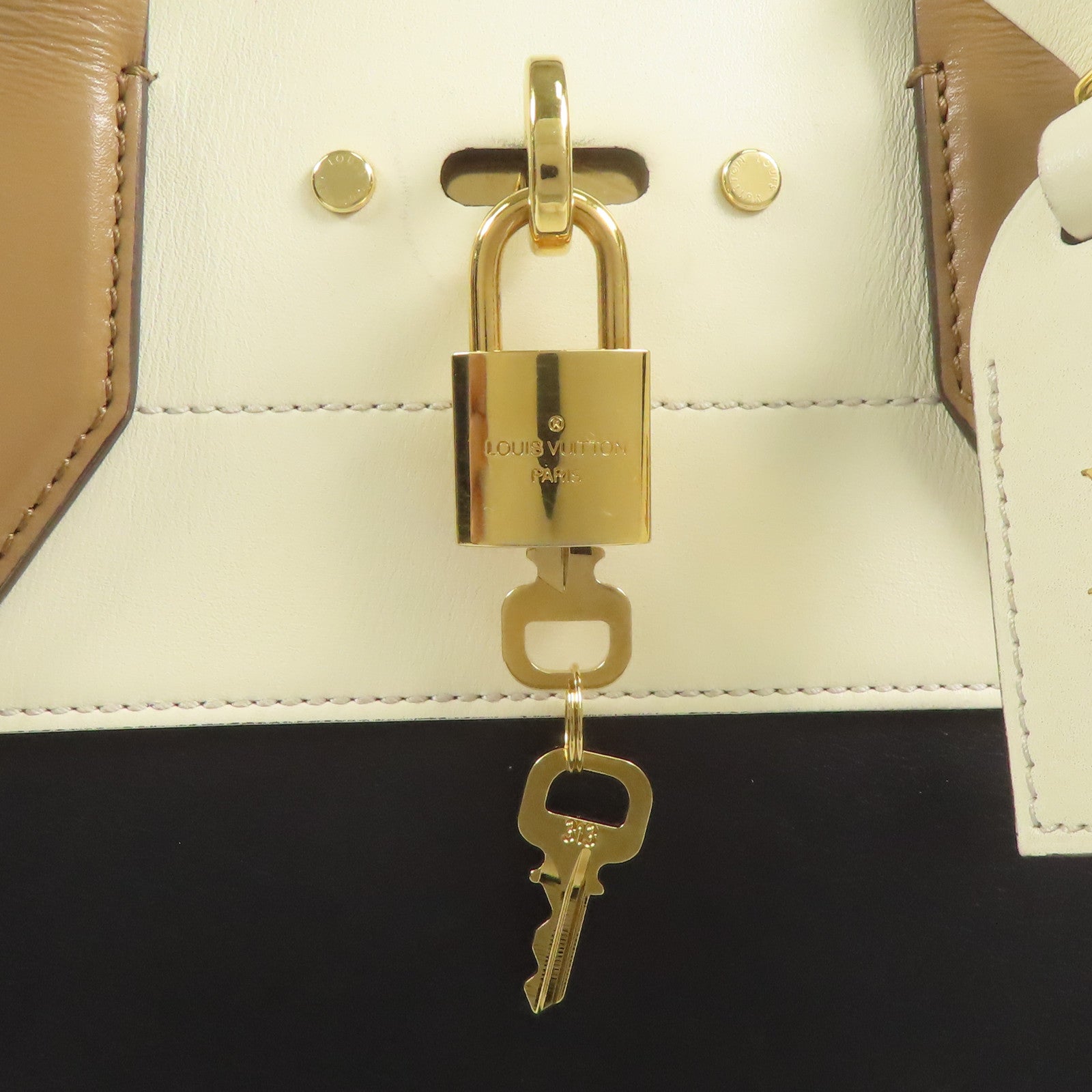 LOUIS VUITTON 牛皮皮革City Steamer金扣手挽肩背兩用袋