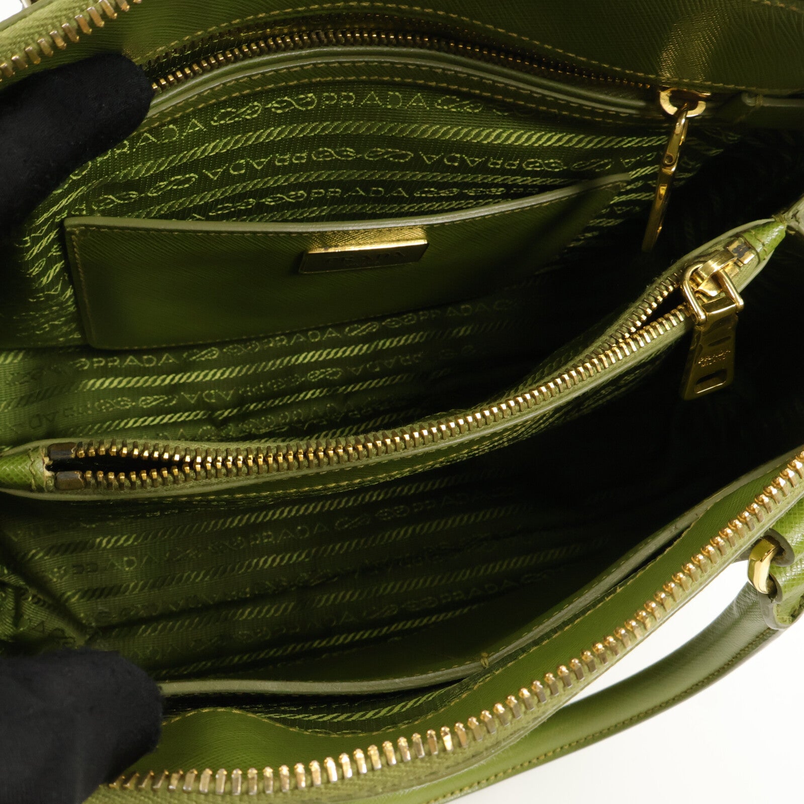 PRADA Saffiano皮革Promenade手挽肩背兩用袋