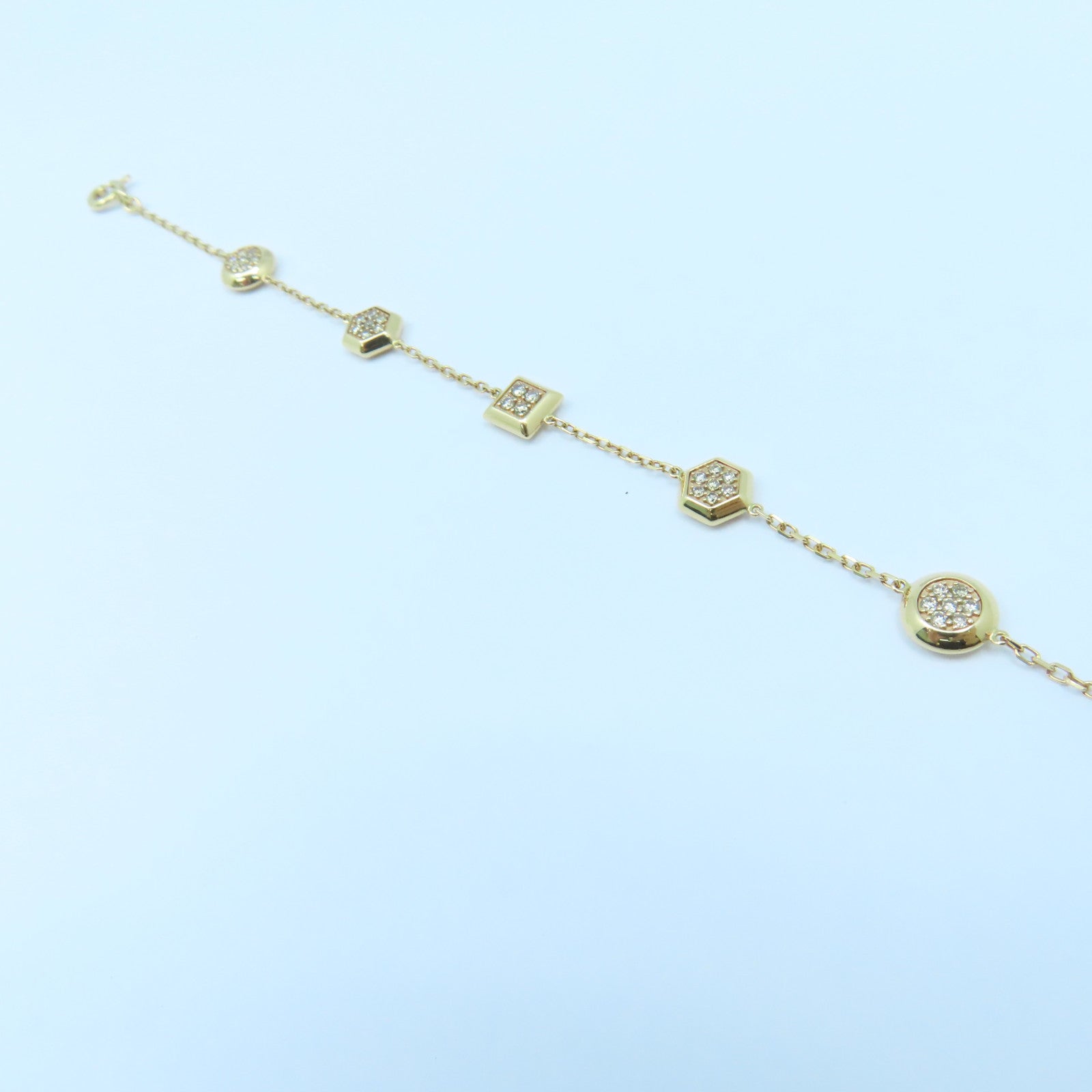 JEWELRY 【激減優惠】18K黃金Diamond Bracelet0.3ct鑽石手錬