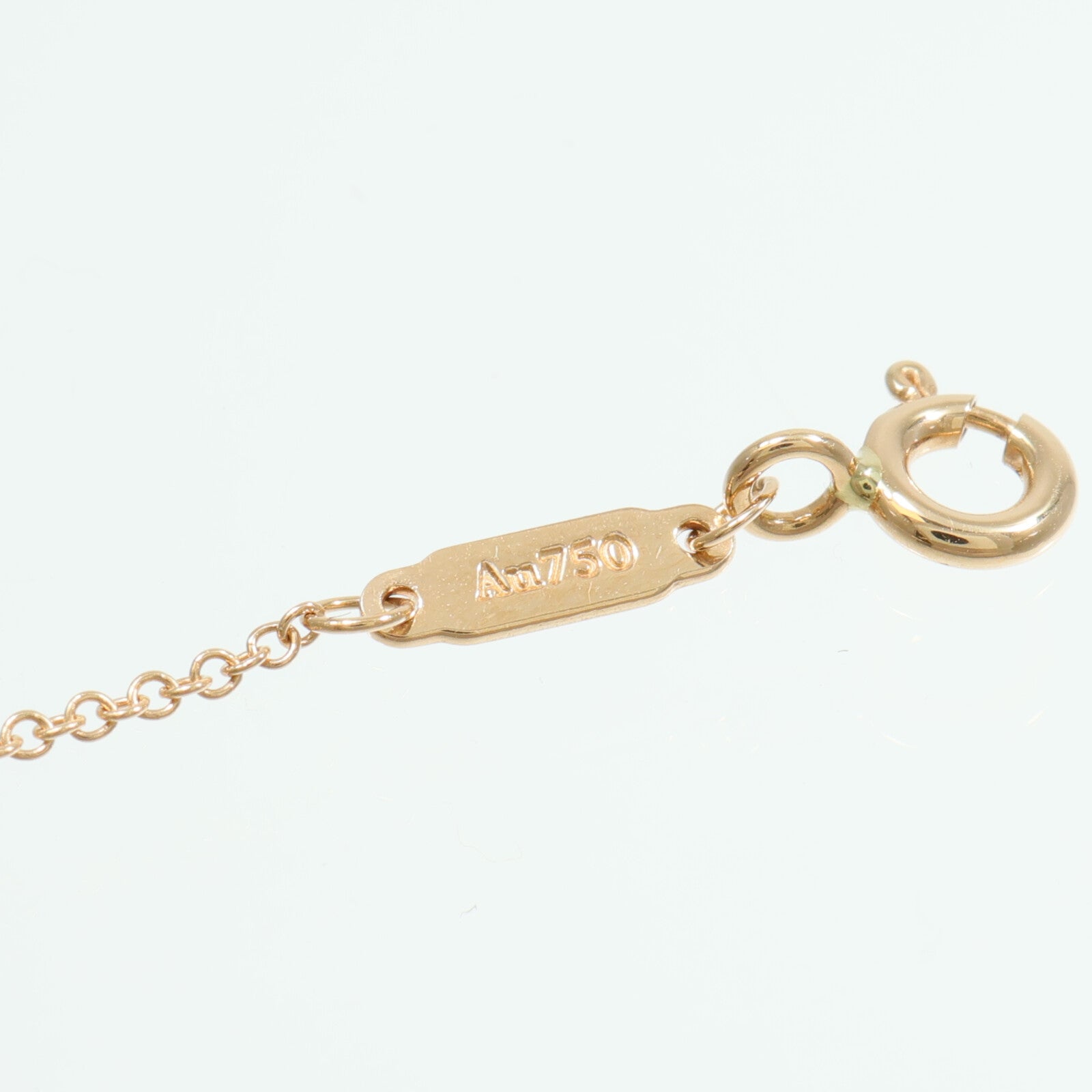 TIFFANY＆CO PT950鉑金/18K玫瑰金Knot Necklace項鍊