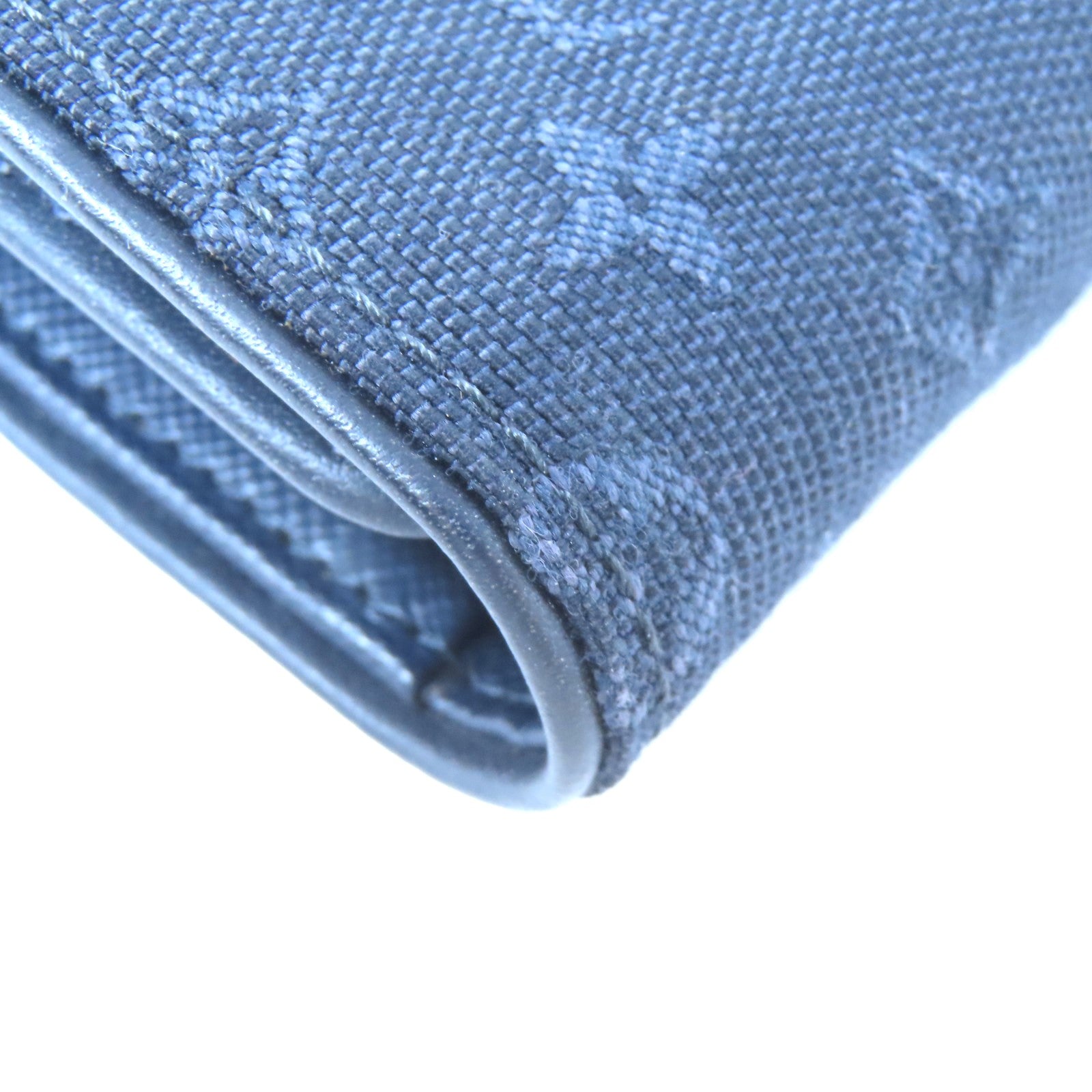 LOUIS VUITTON Monogram Wallet金扣錢包深藍色