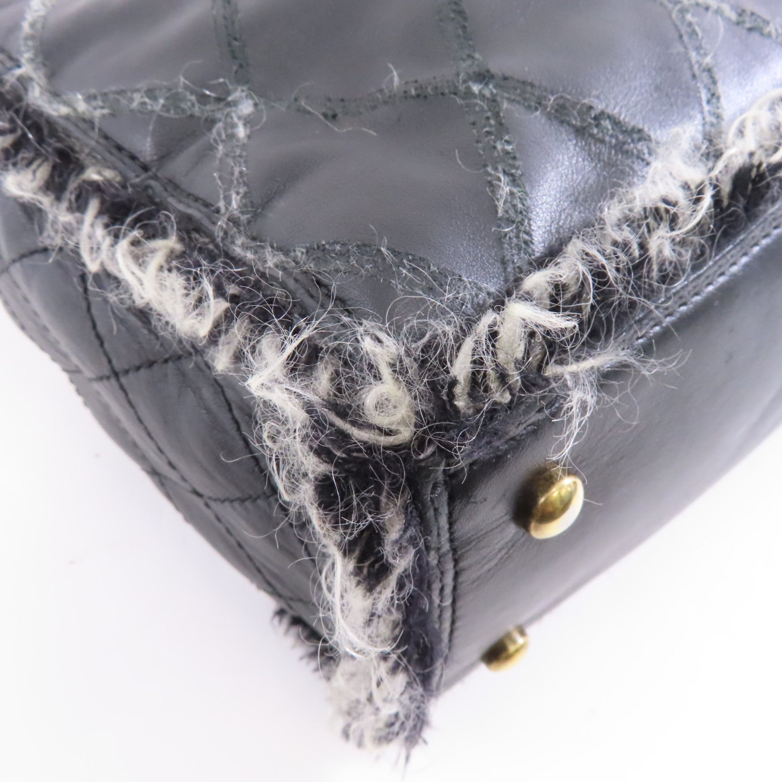 CHANEL 【激減優惠】菱格牛皮皮革Chain Shoulder Bag銀扣鏈帶肩背袋黑色
