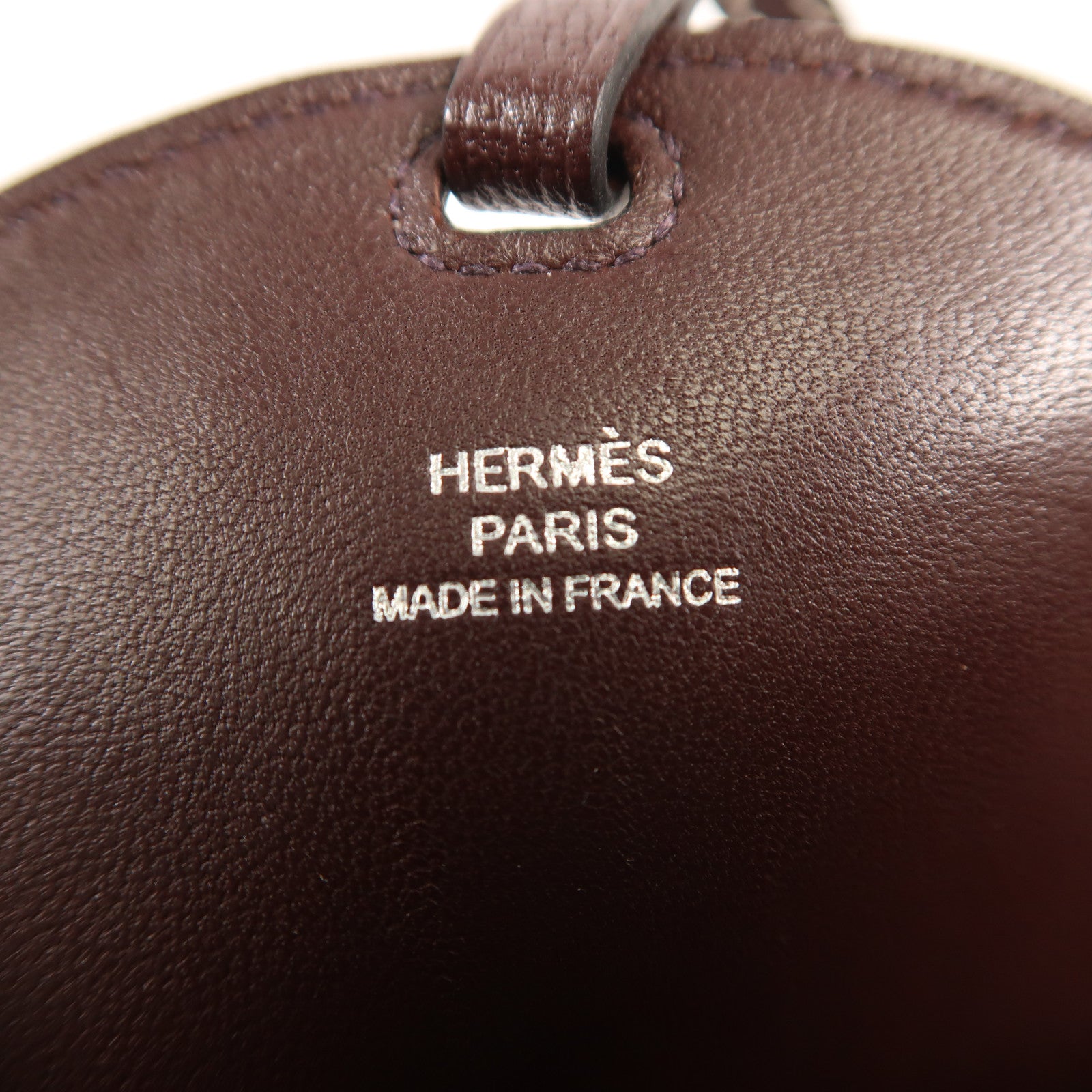 HERMES 【激減優惠】Mysore皮革In The Loop Phone To Go Wink GM銀扣肩背袋Rouge Sellier