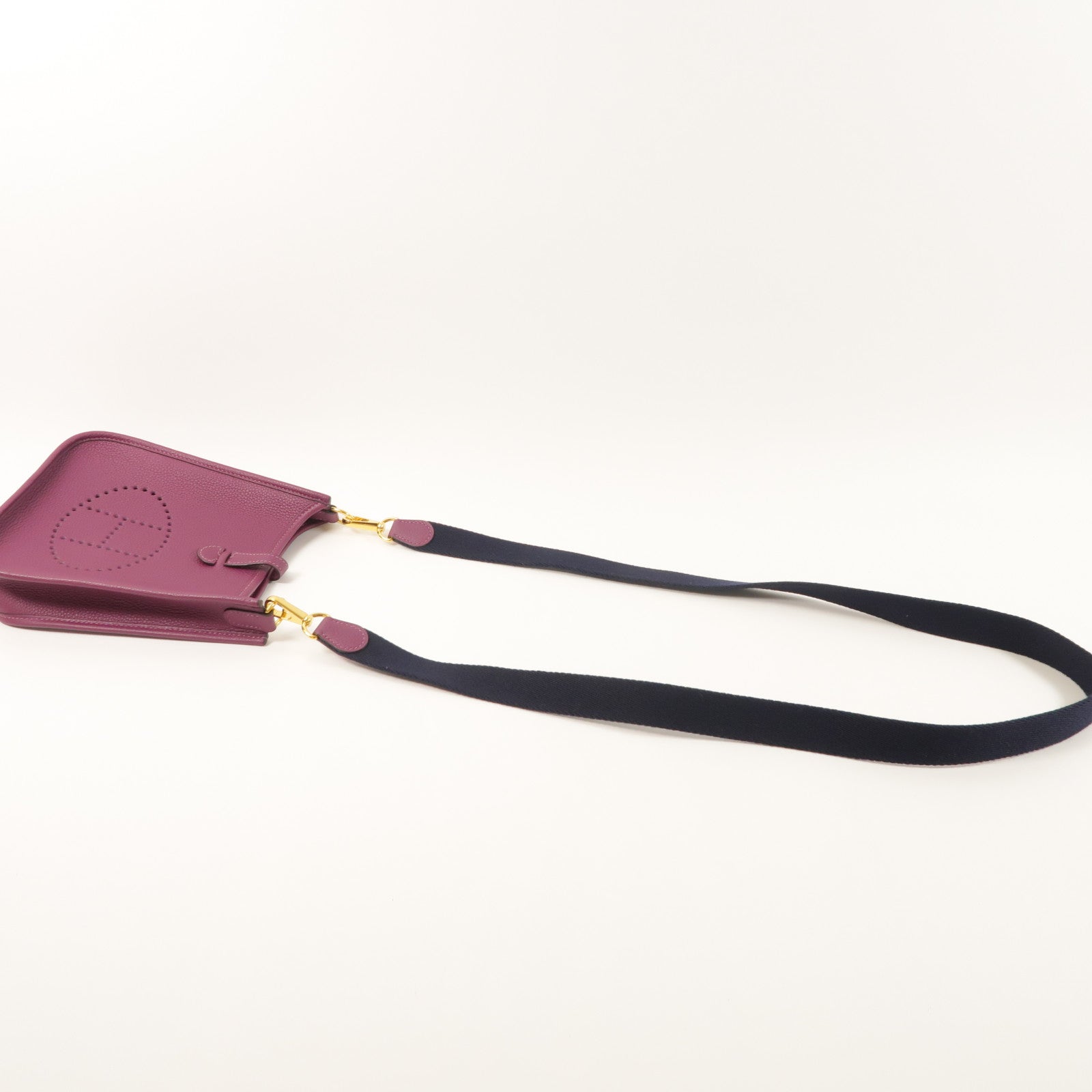 HERMES Clemence皮革Evelyne TPM金扣肩背袋Anemone