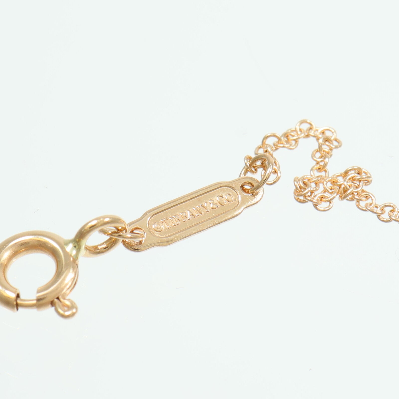 TIFFANY＆CO PT950鉑金/18K玫瑰金Knot Necklace項鍊