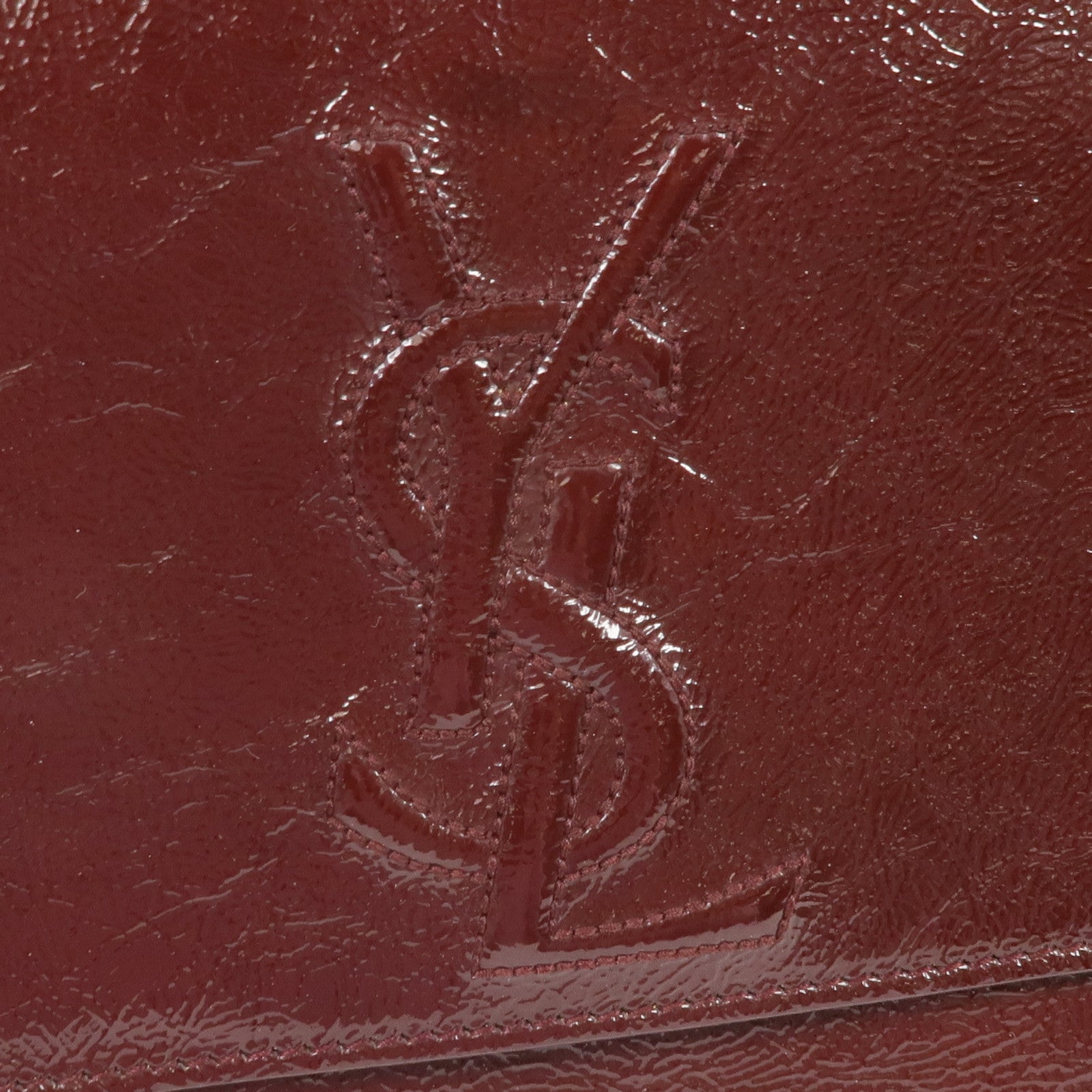 SAINT LAURENT 漆皮皮革Clutch金扣手拿包