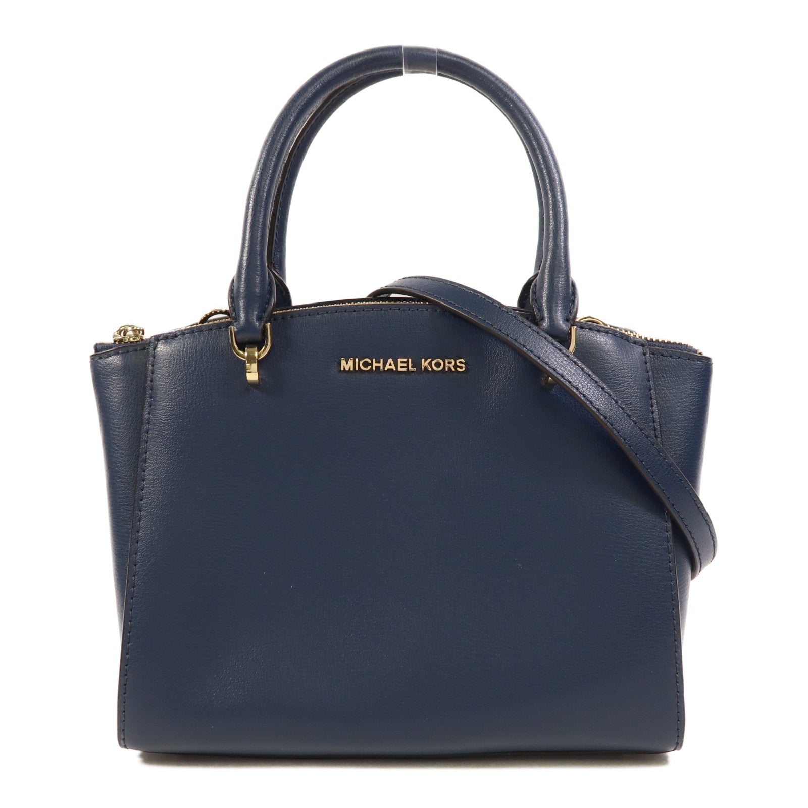 Michael Kors 【激減優惠】牛皮皮革2 Way Shoulder金扣手挽肩背兩用袋