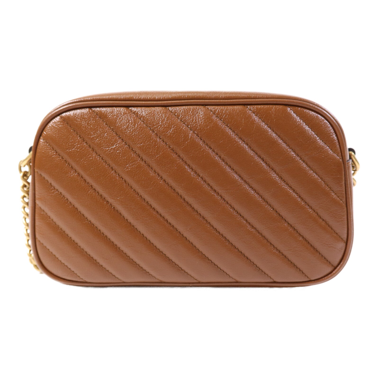 GUCCI 牛皮皮革GG Marmont Small金扣鏈帶肩背袋
