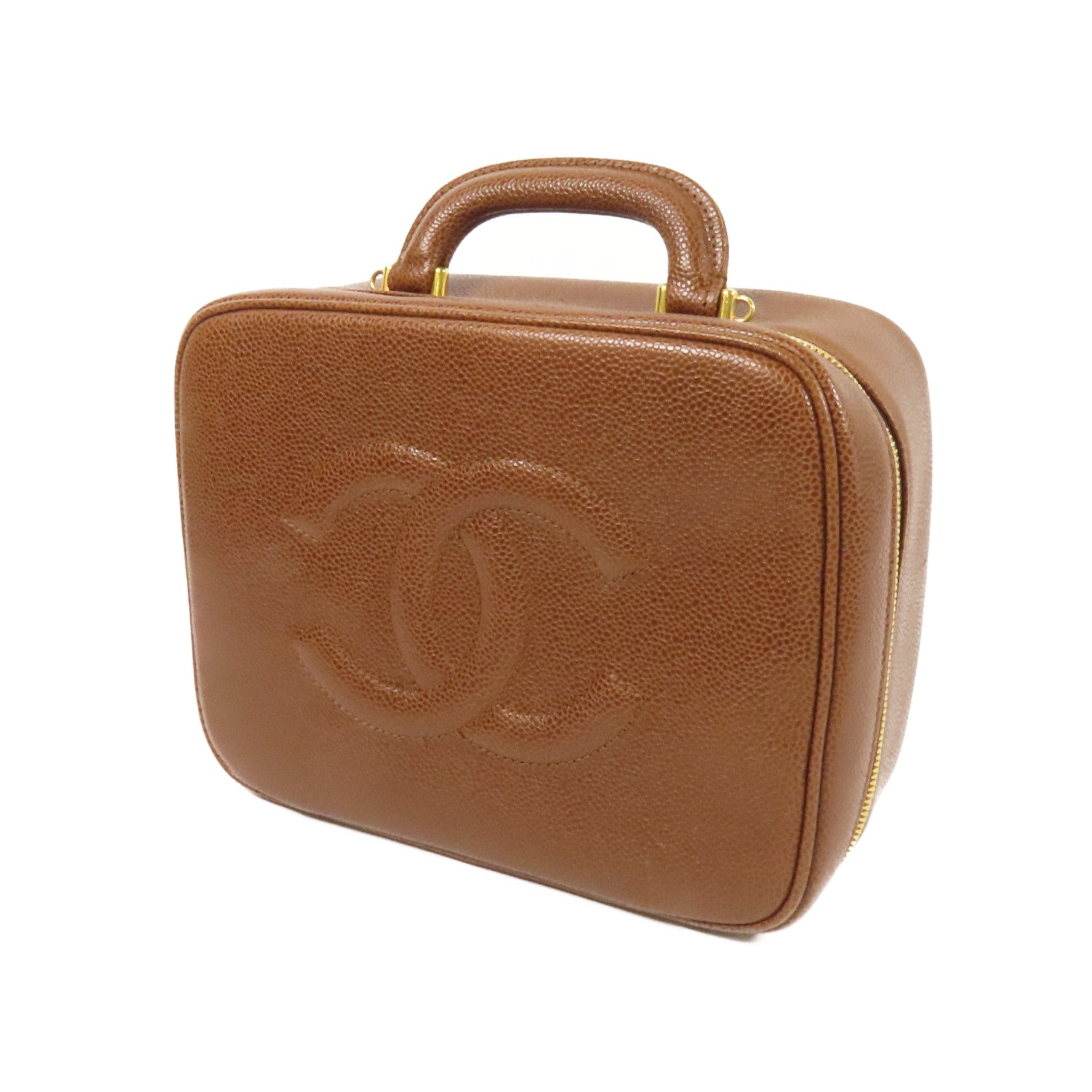 CHANEL 牛皮皮革Vintage Shoulder Bag金扣手挽肩背兩用袋