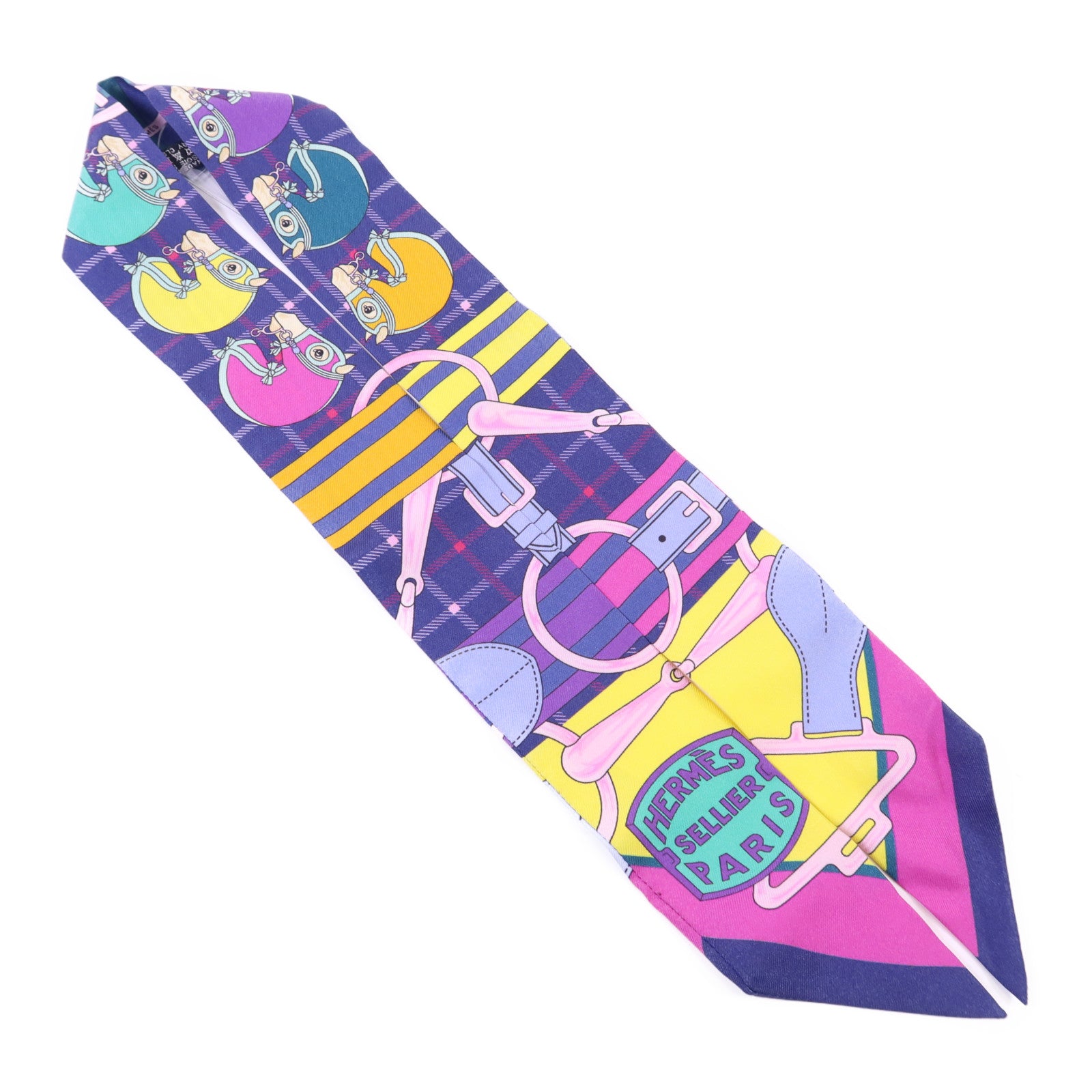 HERMES 絲質Twilly絲巾