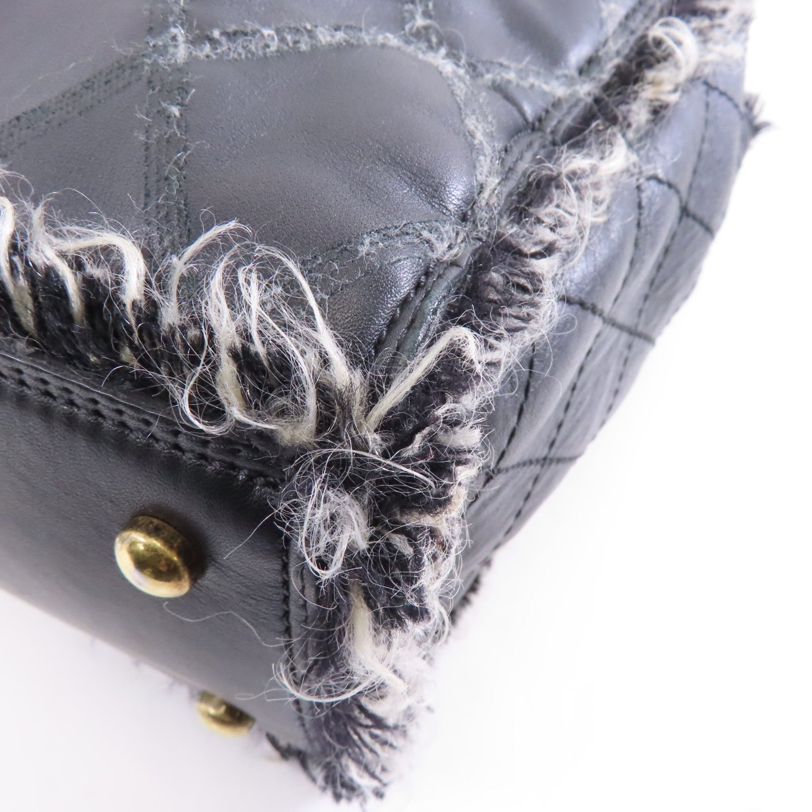 CHANEL 【激減優惠】菱格牛皮皮革Chain Shoulder Bag銀扣鏈帶肩背袋黑色