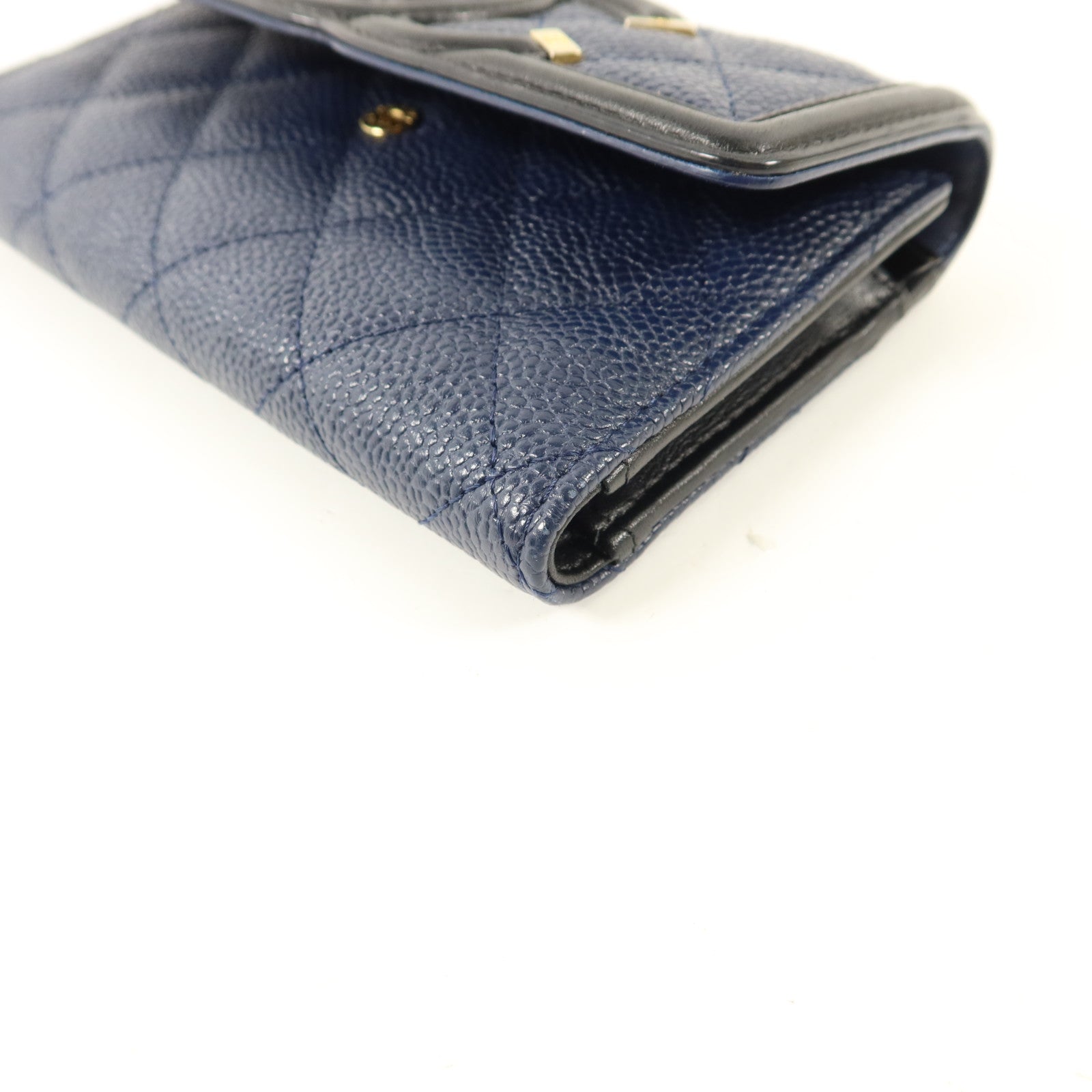 CHANEL 牛皮皮革CC Filigree Flap Wallet錢包