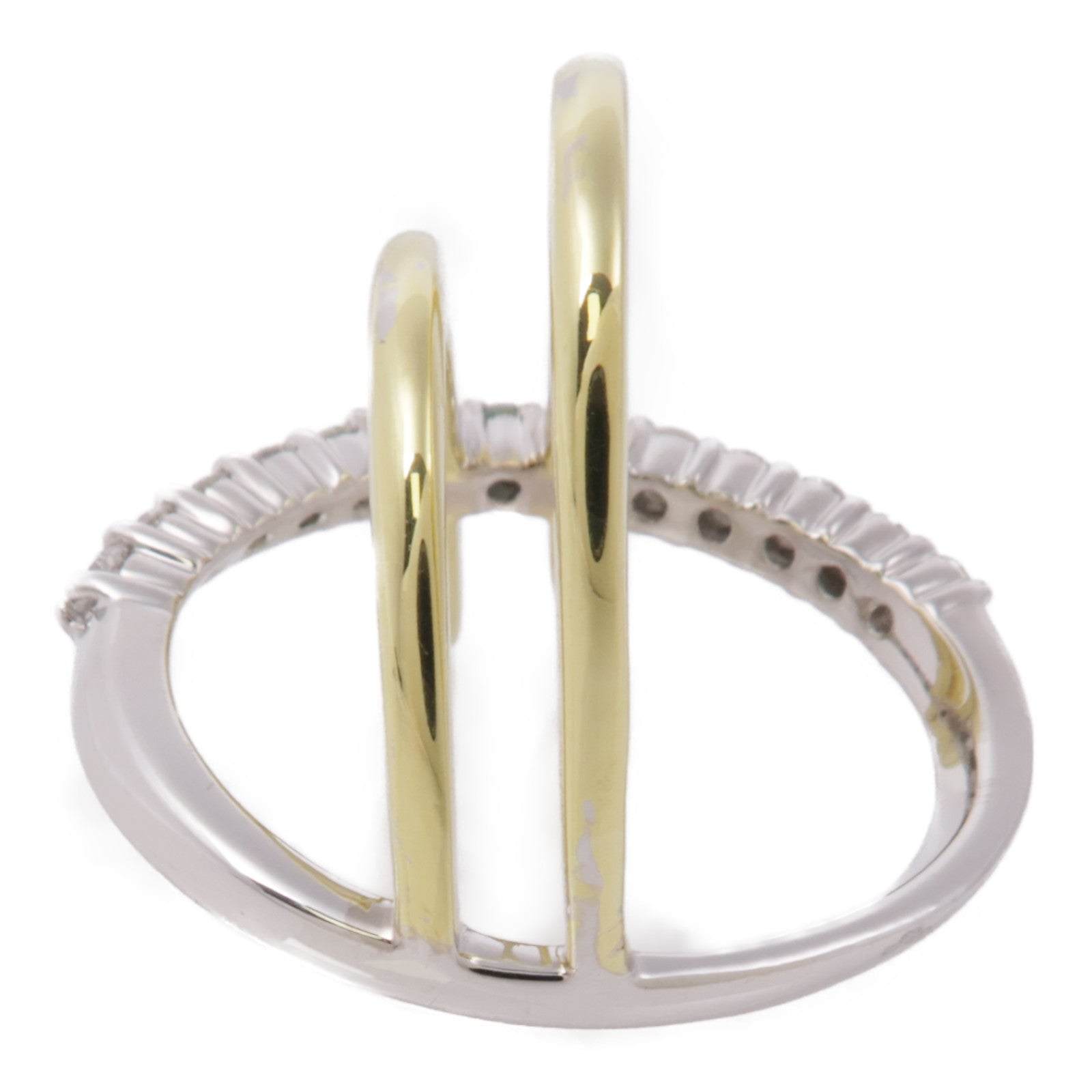 JEWELRY【激減優惠】 18K黃金/18K白金Diamond Ring鑽石戒指US#8