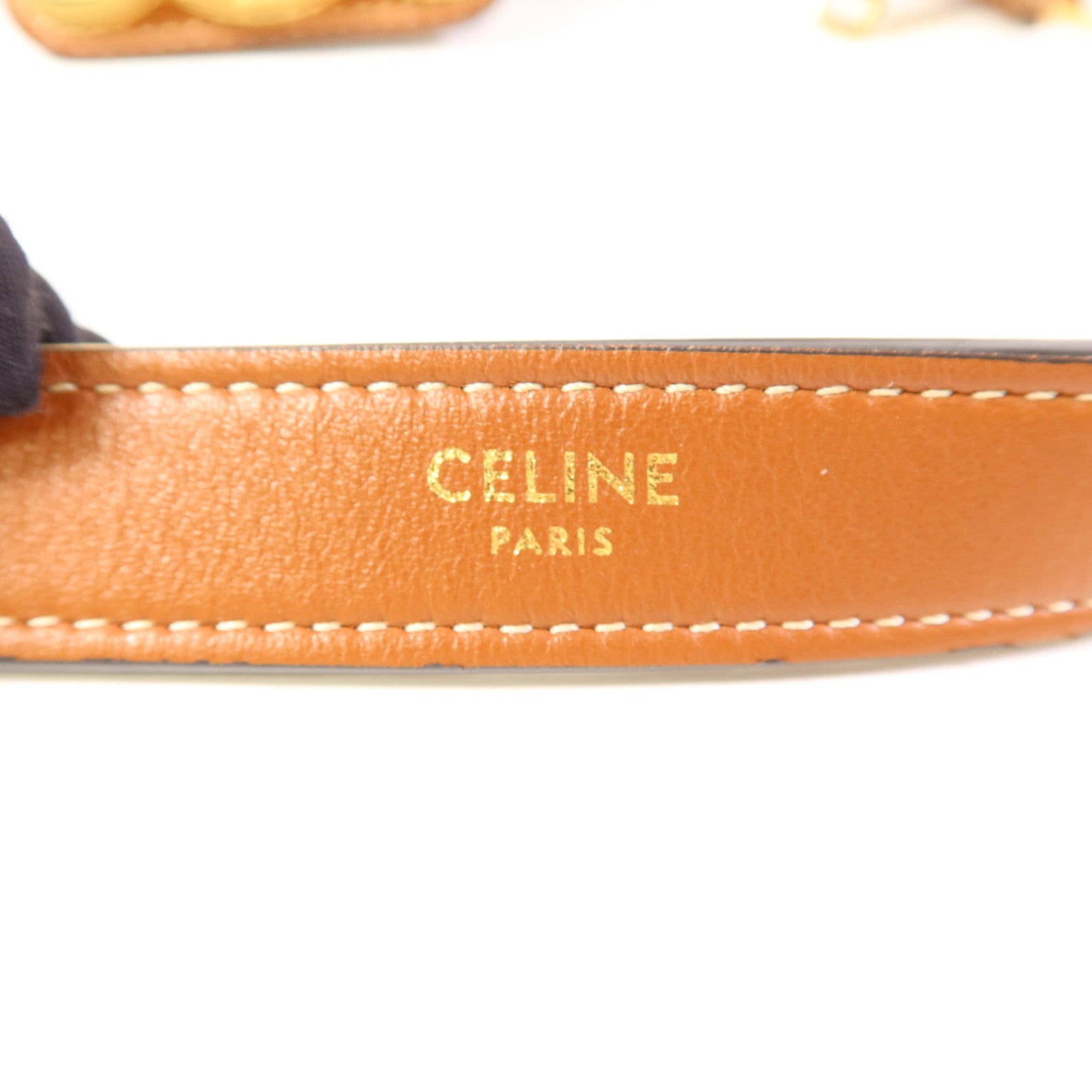 CELINE 牛皮皮革Ava Bag金扣肩背袋