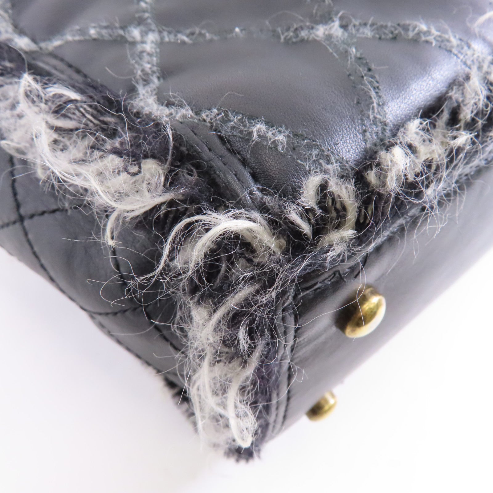 CHANEL 【激減優惠】菱格牛皮皮革Chain Shoulder Bag銀扣鏈帶肩背袋黑色