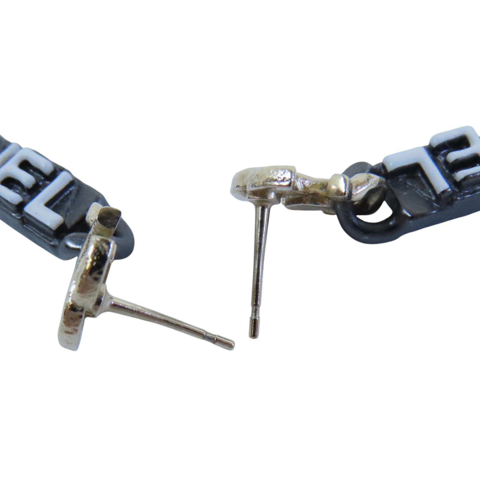 CHANEL 金屬/PVC Earrings金扣耳環