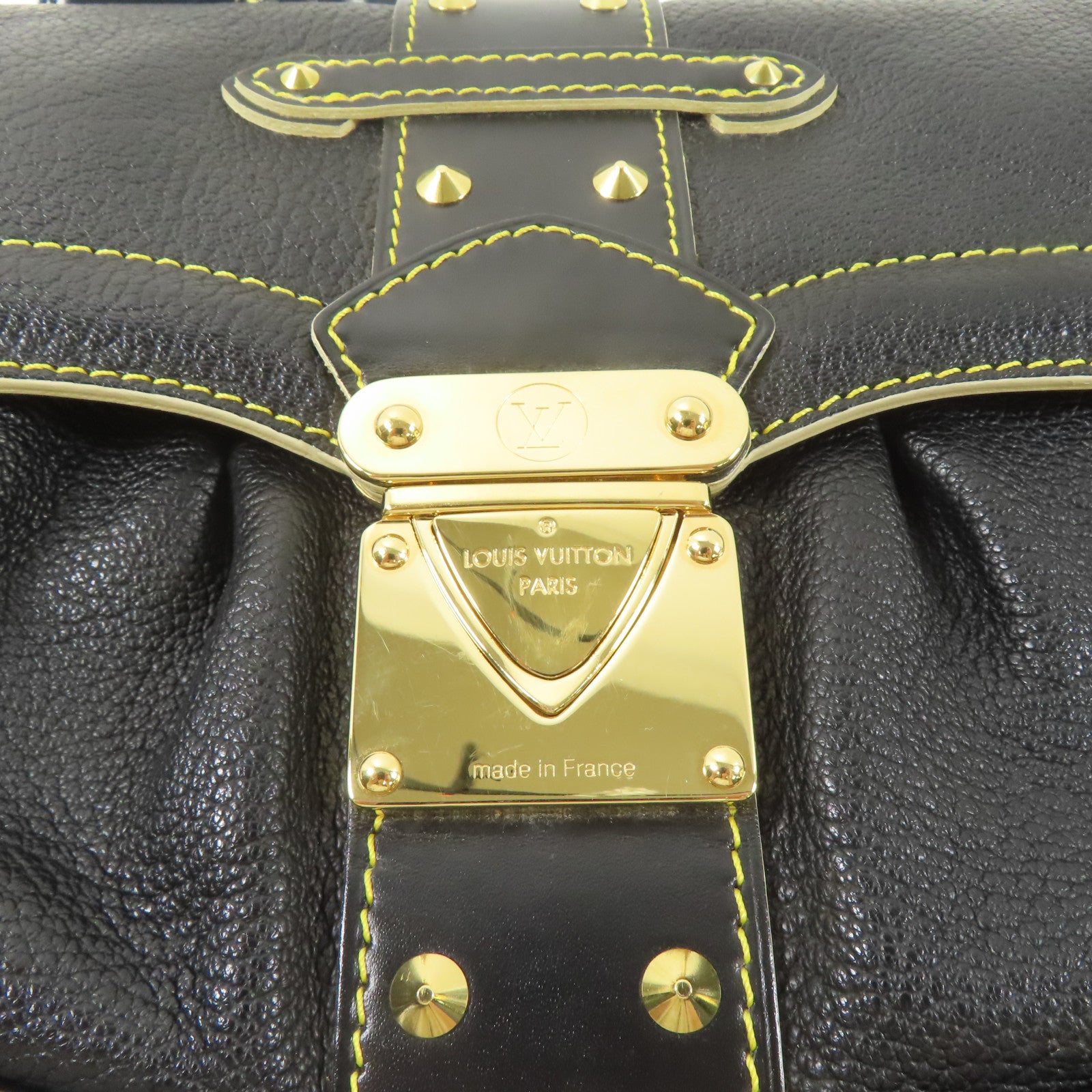 LOUIS VUITTON Suhari Suhari Confidant金扣肩背袋黑色