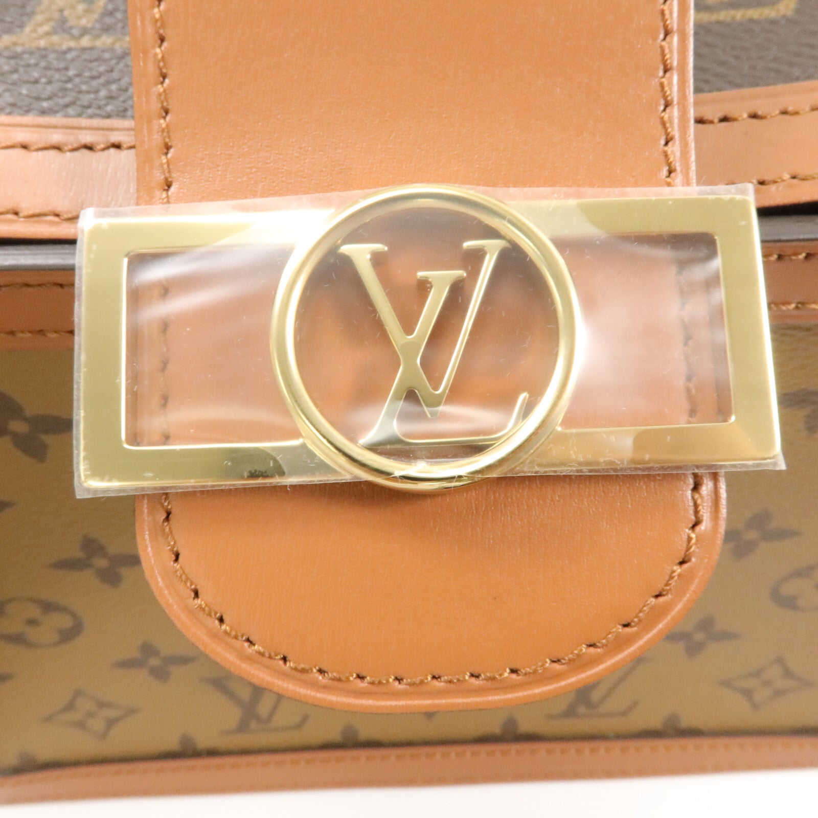 LOUIS VUITTON Monogram Reverse Dauphine MM肩背袋