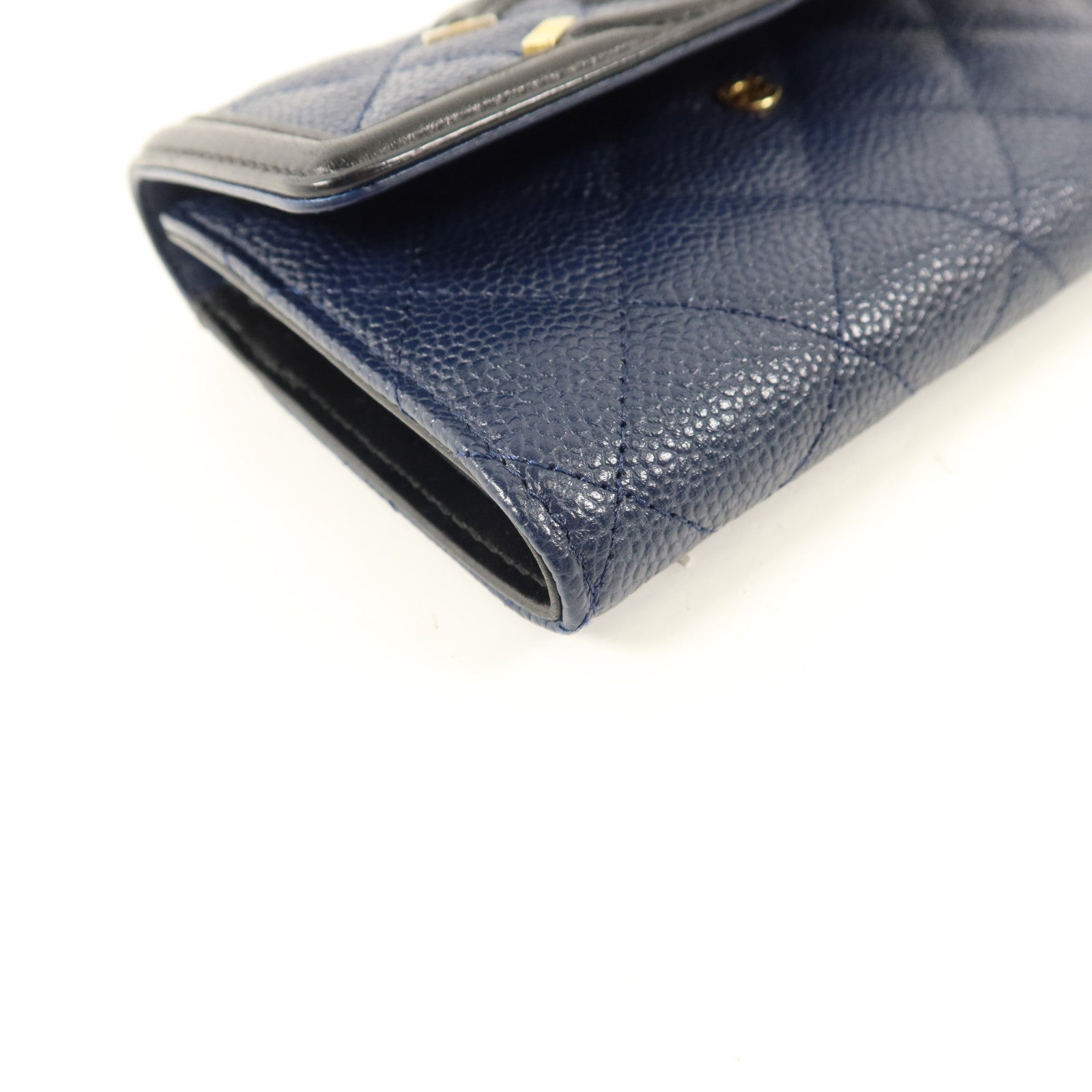CHANEL 牛皮皮革CC Filigree Flap Wallet錢包
