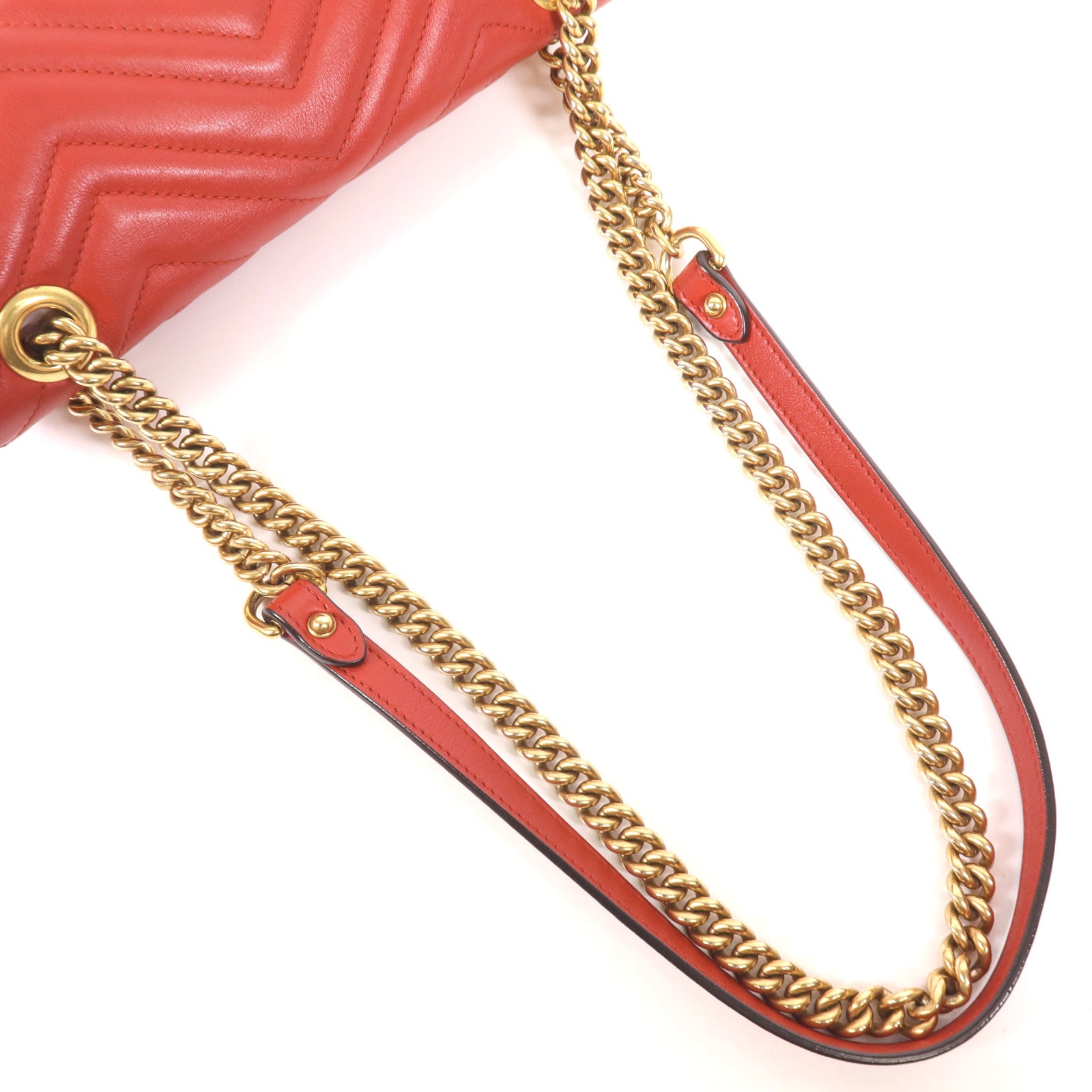 GUCCI 牛皮皮革GG Marmont Shoulder Bag金扣肩背袋