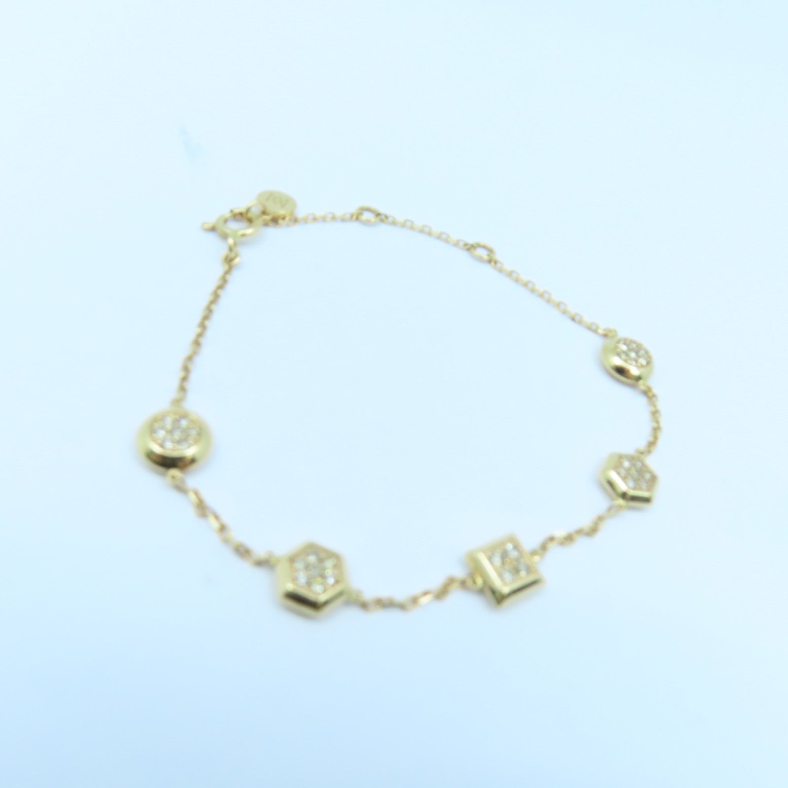 JEWELRY 【激減優惠】18K黃金Diamond Bracelet0.3ct鑽石手錬