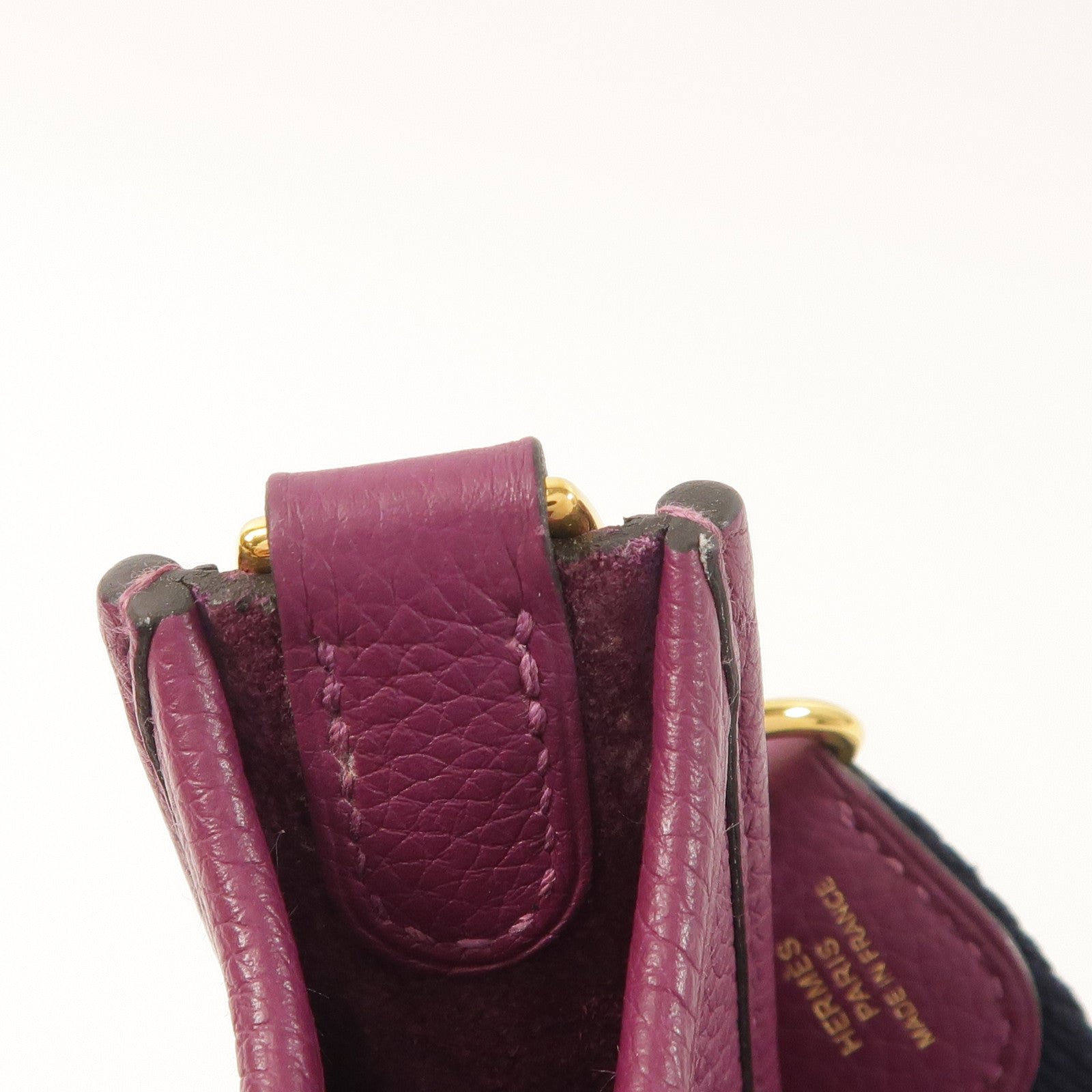 HERMES Clemence皮革Evelyne TPM金扣肩背袋Anemone