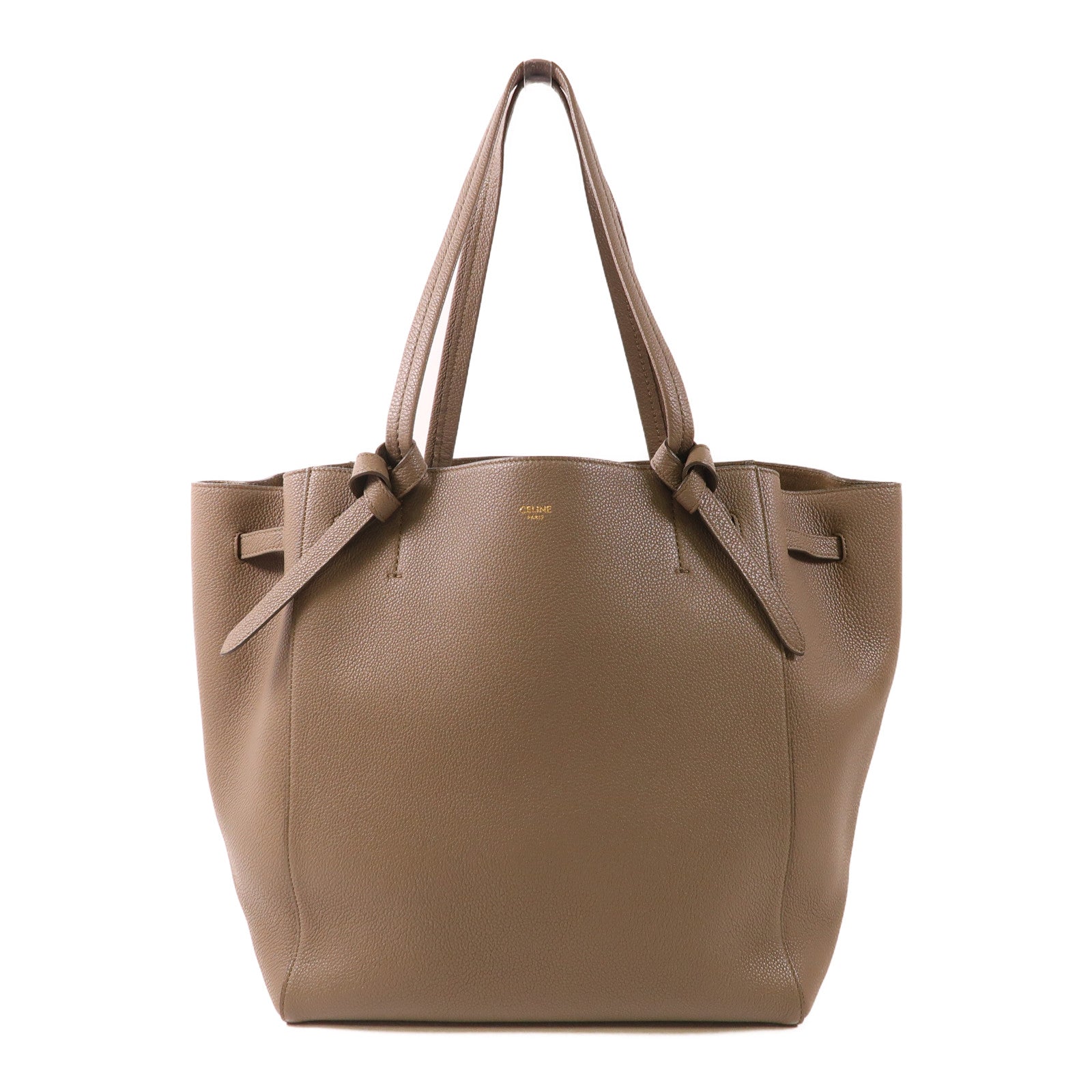 CELINE 牛皮皮革Shoulder Tote Bag金扣肩背袋