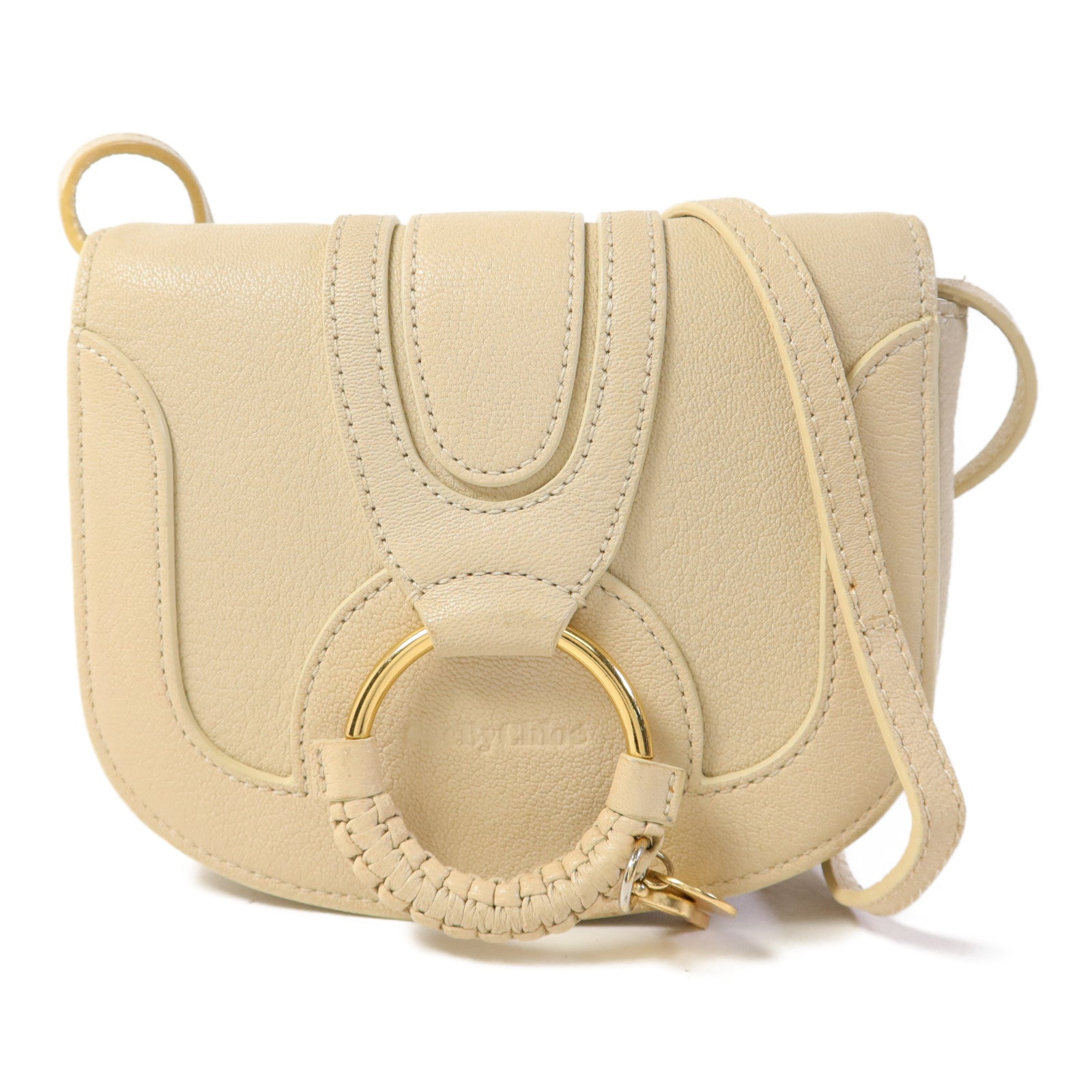 SEE BY CHLOE 牛皮皮革Shoulder Bag金扣肩背袋