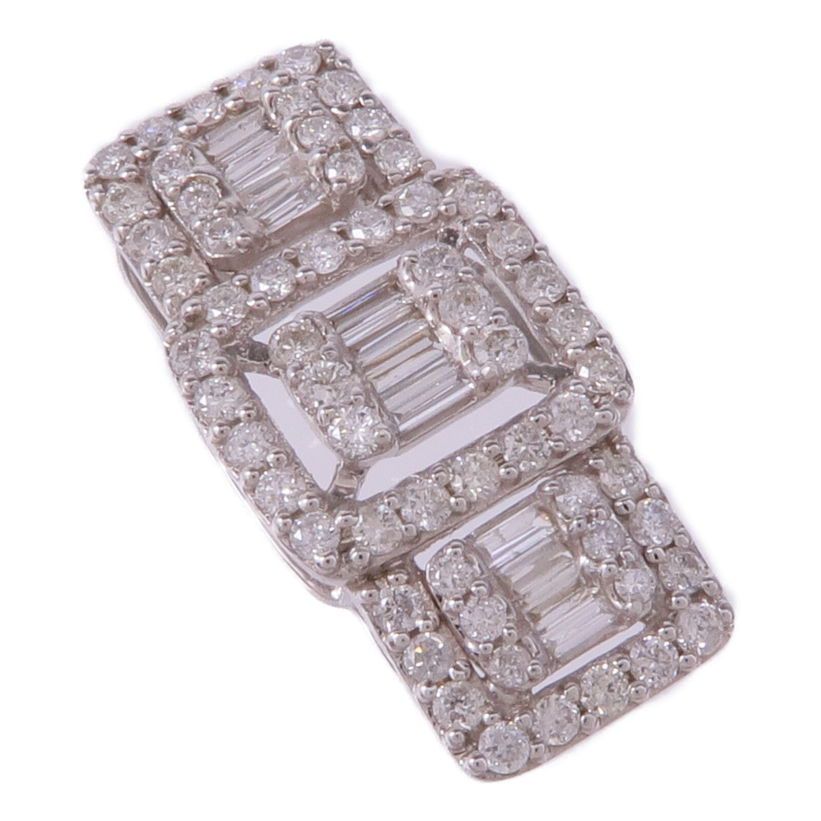 JEWELRY 18K白金Diamond Pendant Top鑽石吊墜