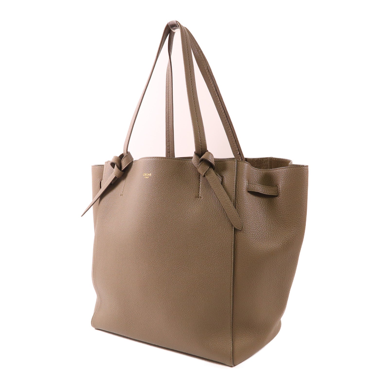 CELINE 牛皮皮革Shoulder Tote Bag金扣肩背袋