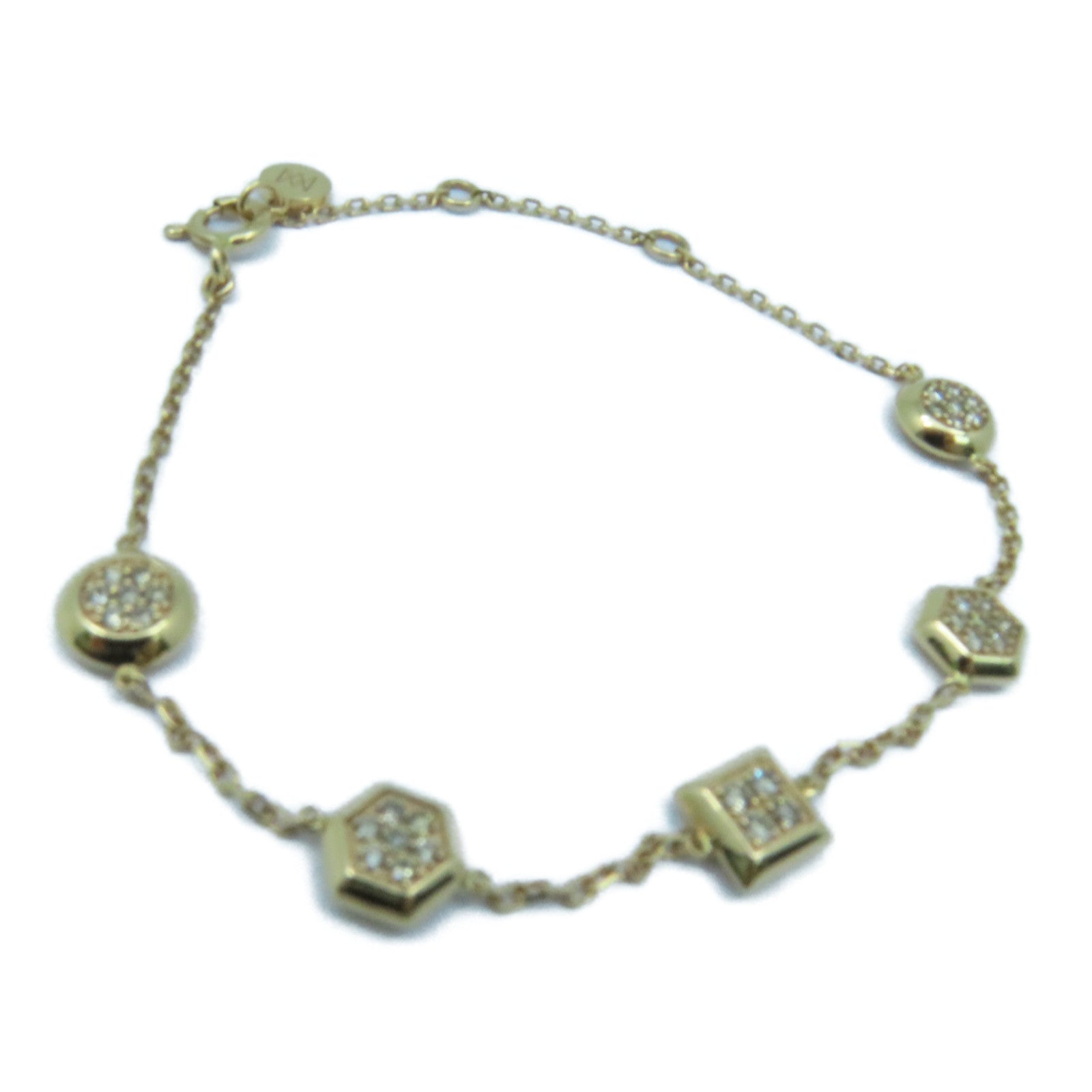 JEWELRY 【激減優惠】18K黃金Diamond Bracelet0.3ct鑽石手錬