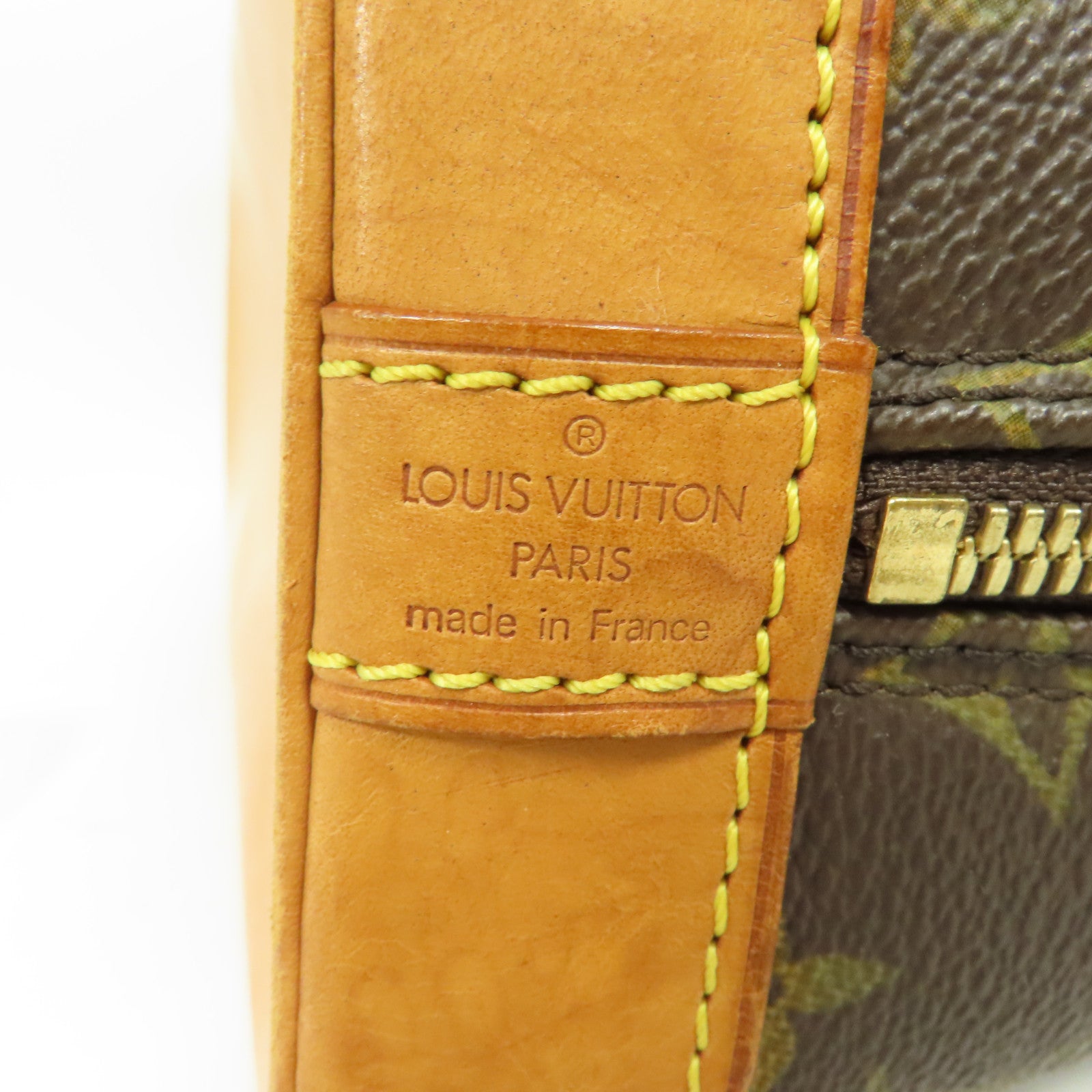 LOUIS VUITTON Monogram Alma PM金扣手挽袋啡色